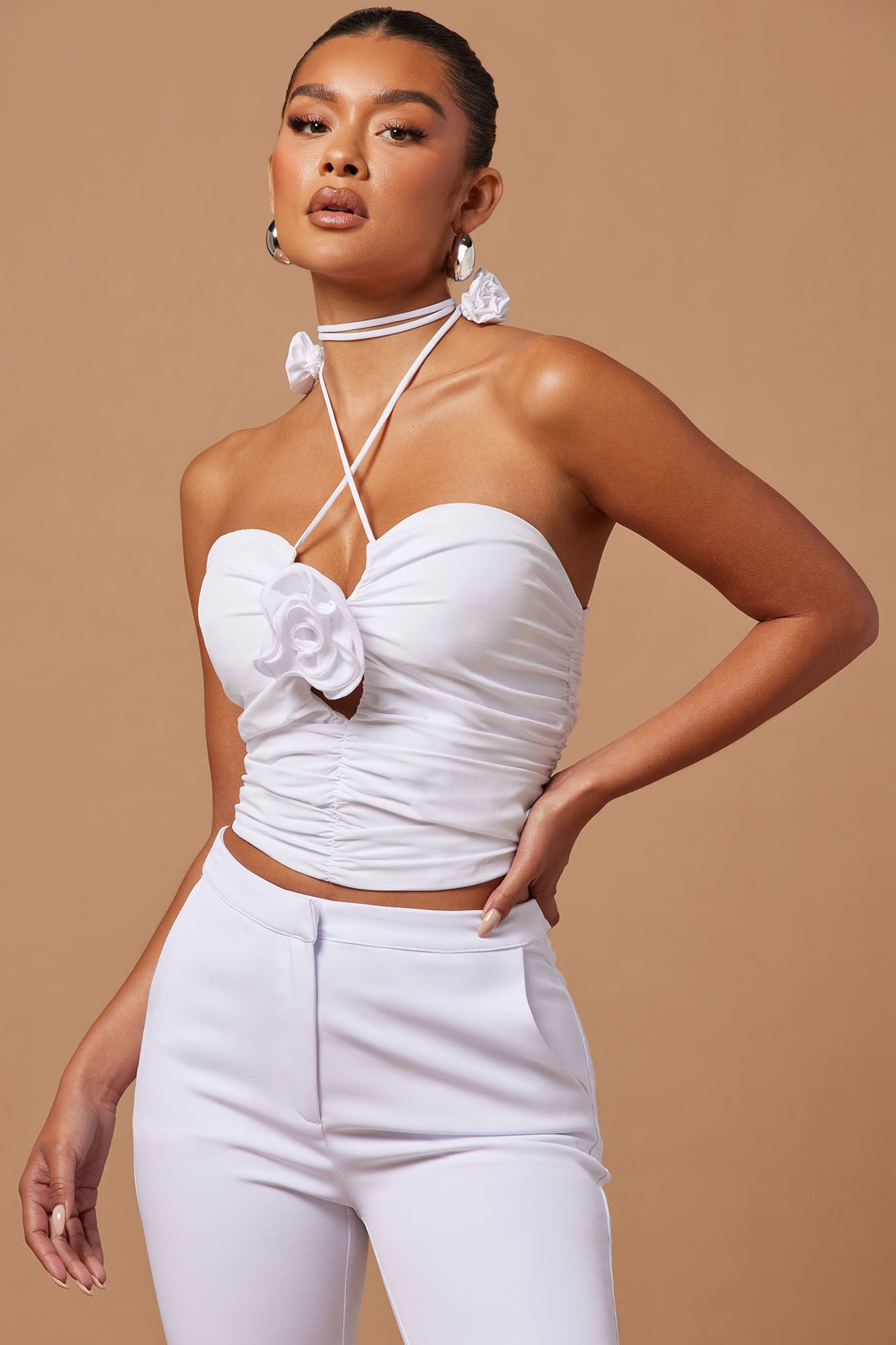 Rayla Rose Ruched Mini Top