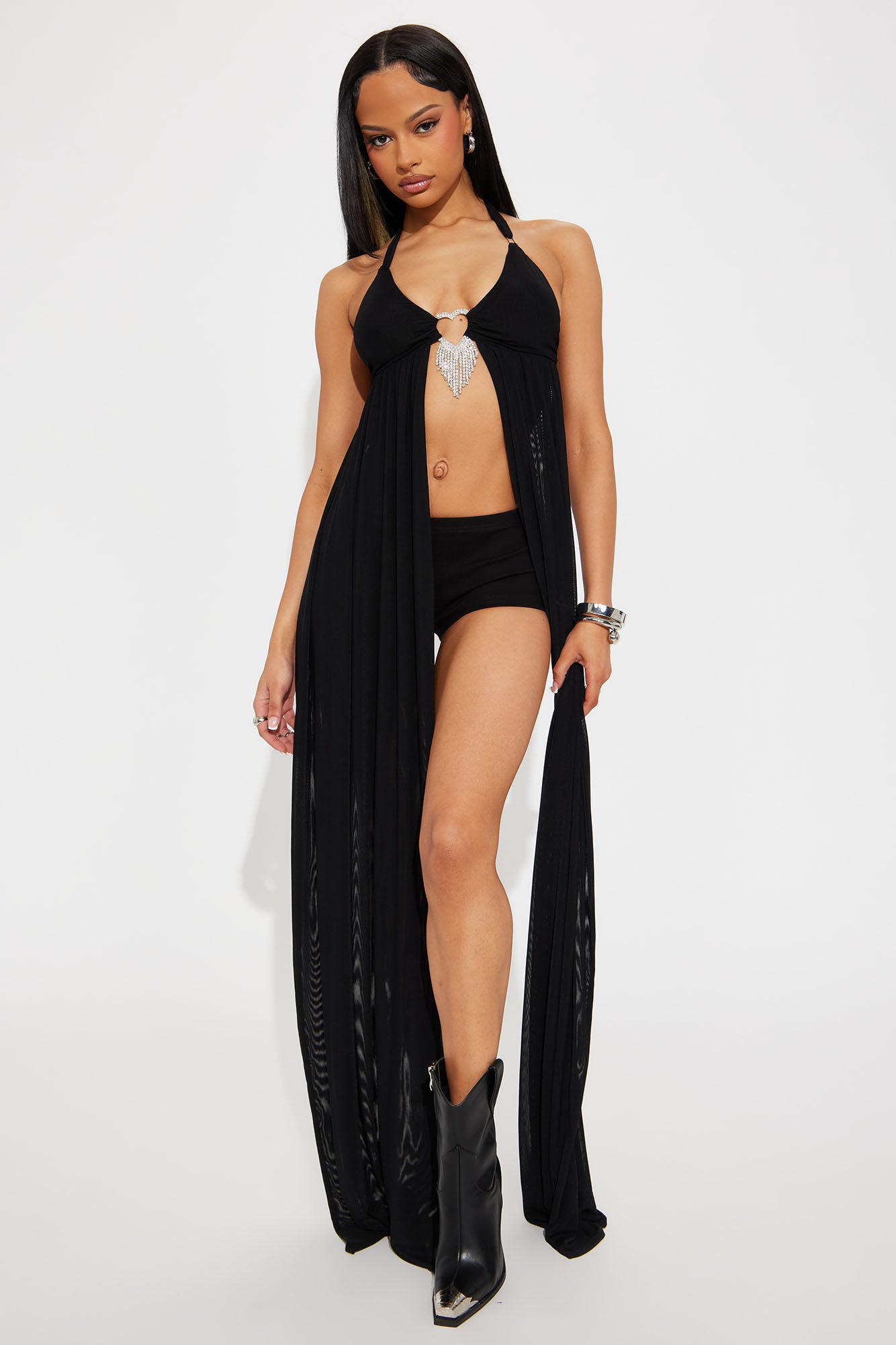 After Parties Mesh Micro Short Set
