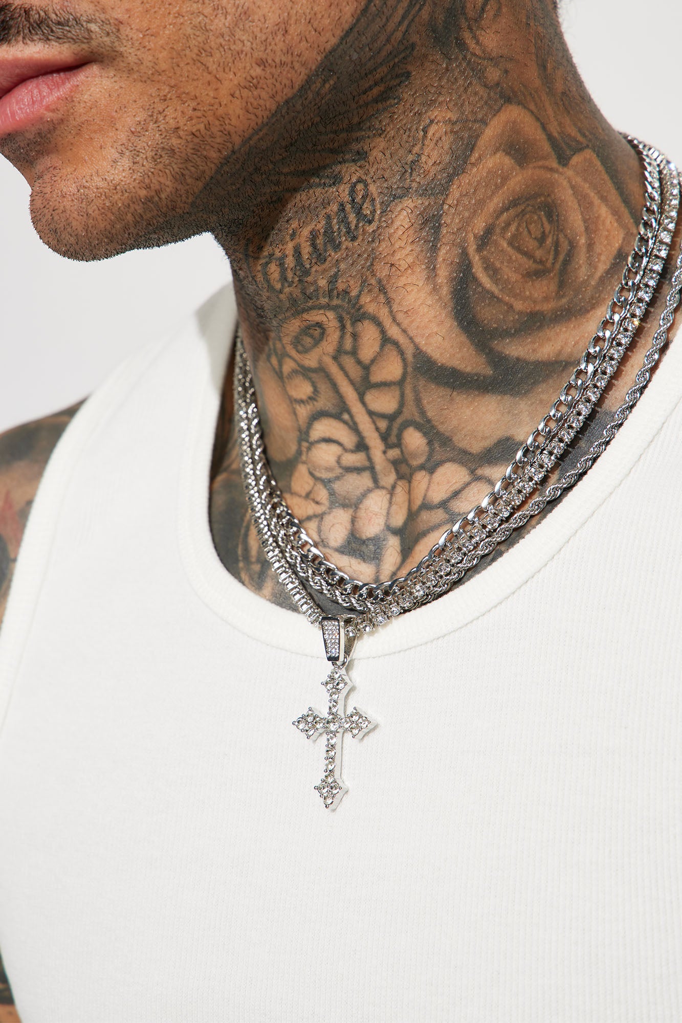 Cross On Me 3 Piece Chain Necklace