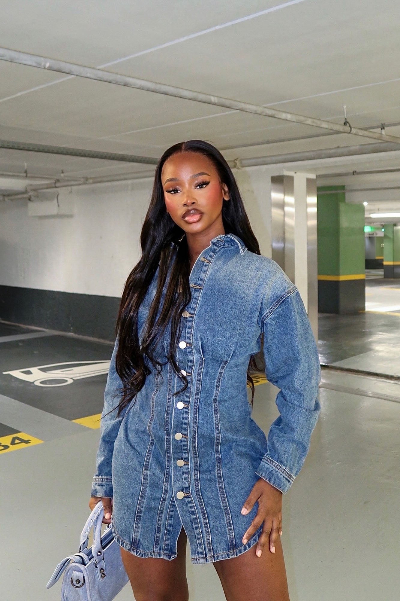 Alessandra Denim Mini Dress