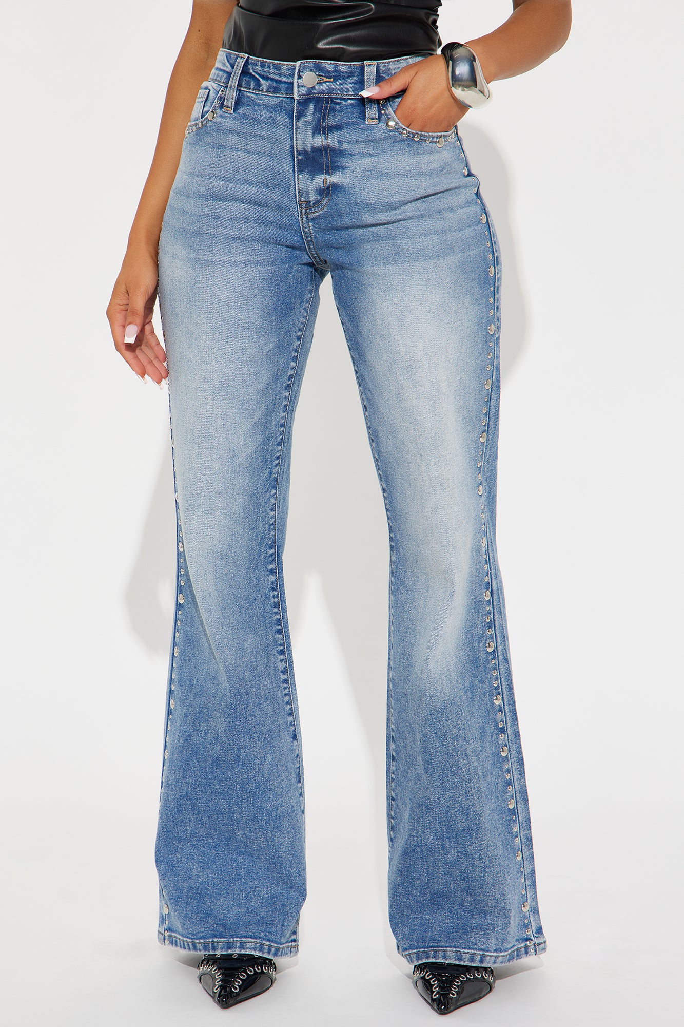 Fact Of The Matter Stretch Wide Leg Jeans
