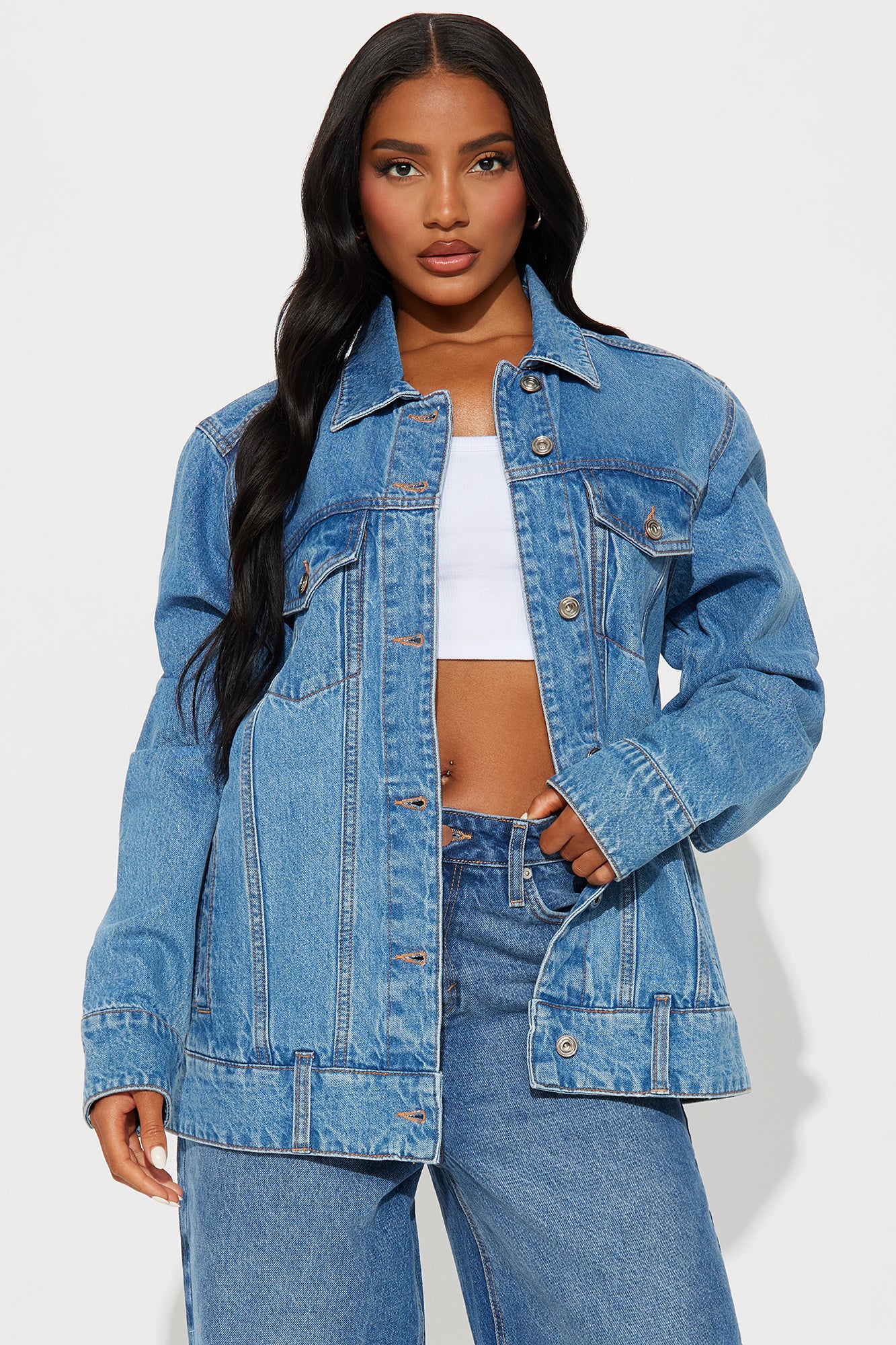 Instant Crush Denim Trucker Jacket