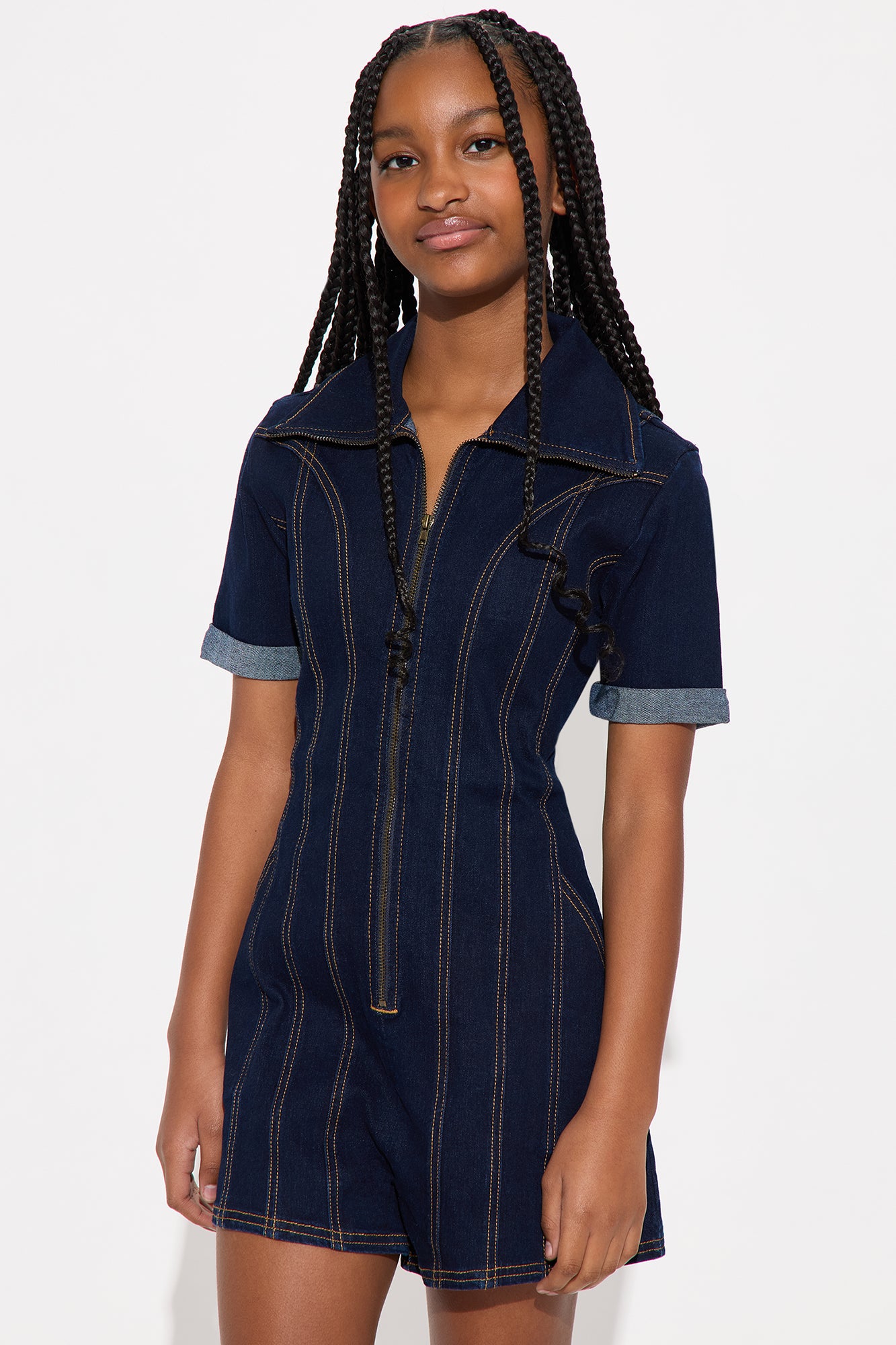 Mini Vera Denim Romper
