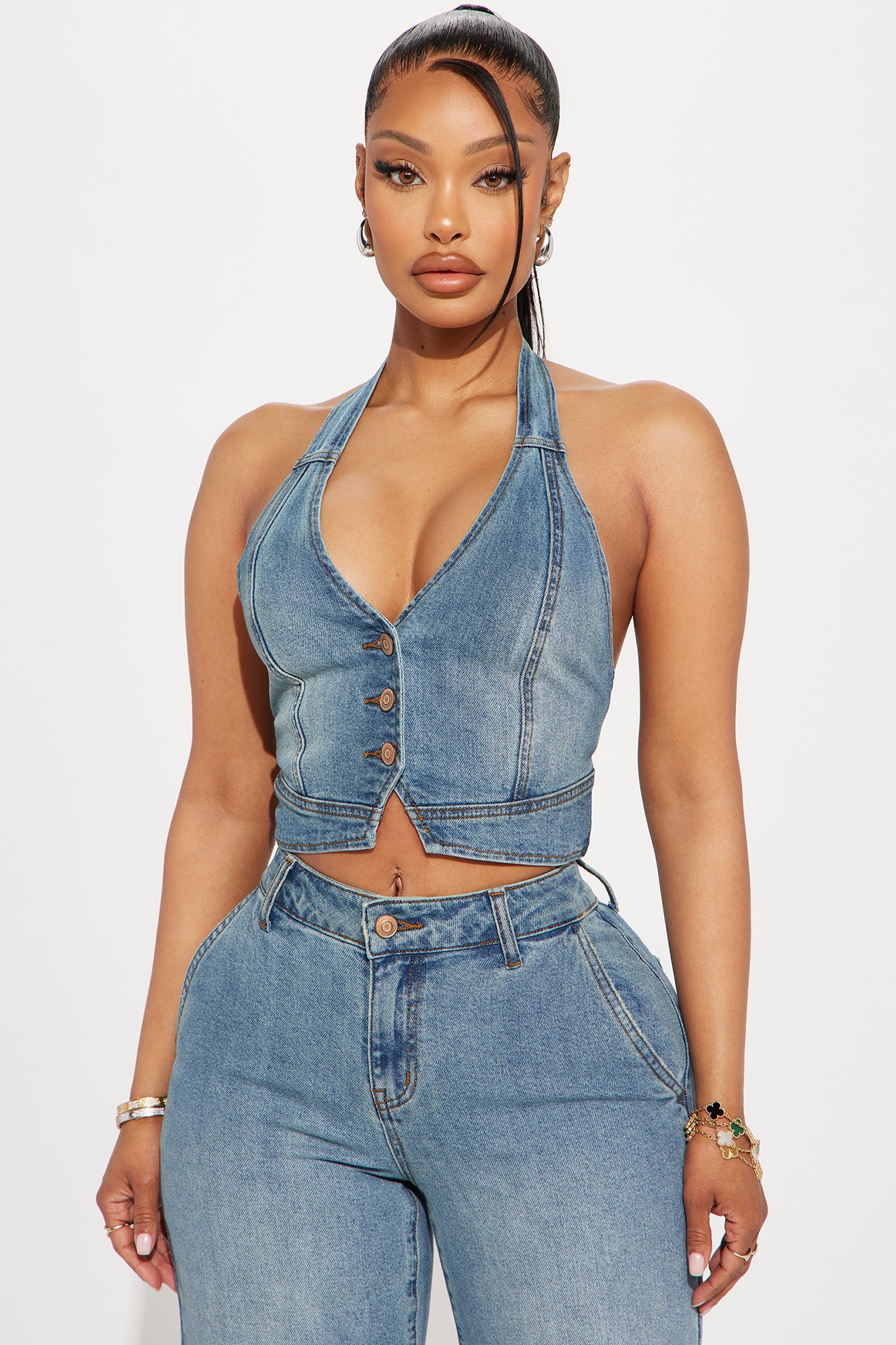Delusional Denim Halter Top