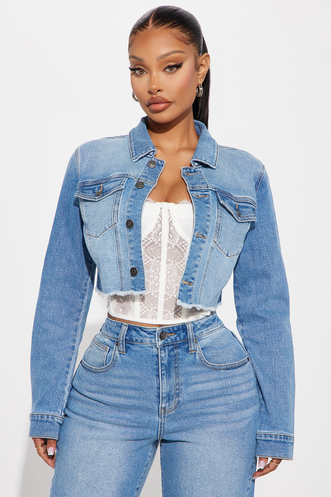 All The While Stretch Denim Jacket