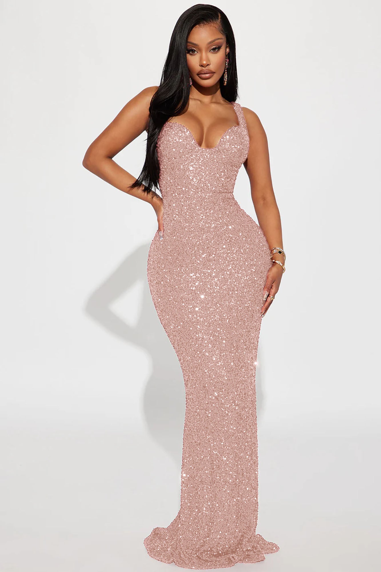 Alora Sequin Maxi Dress