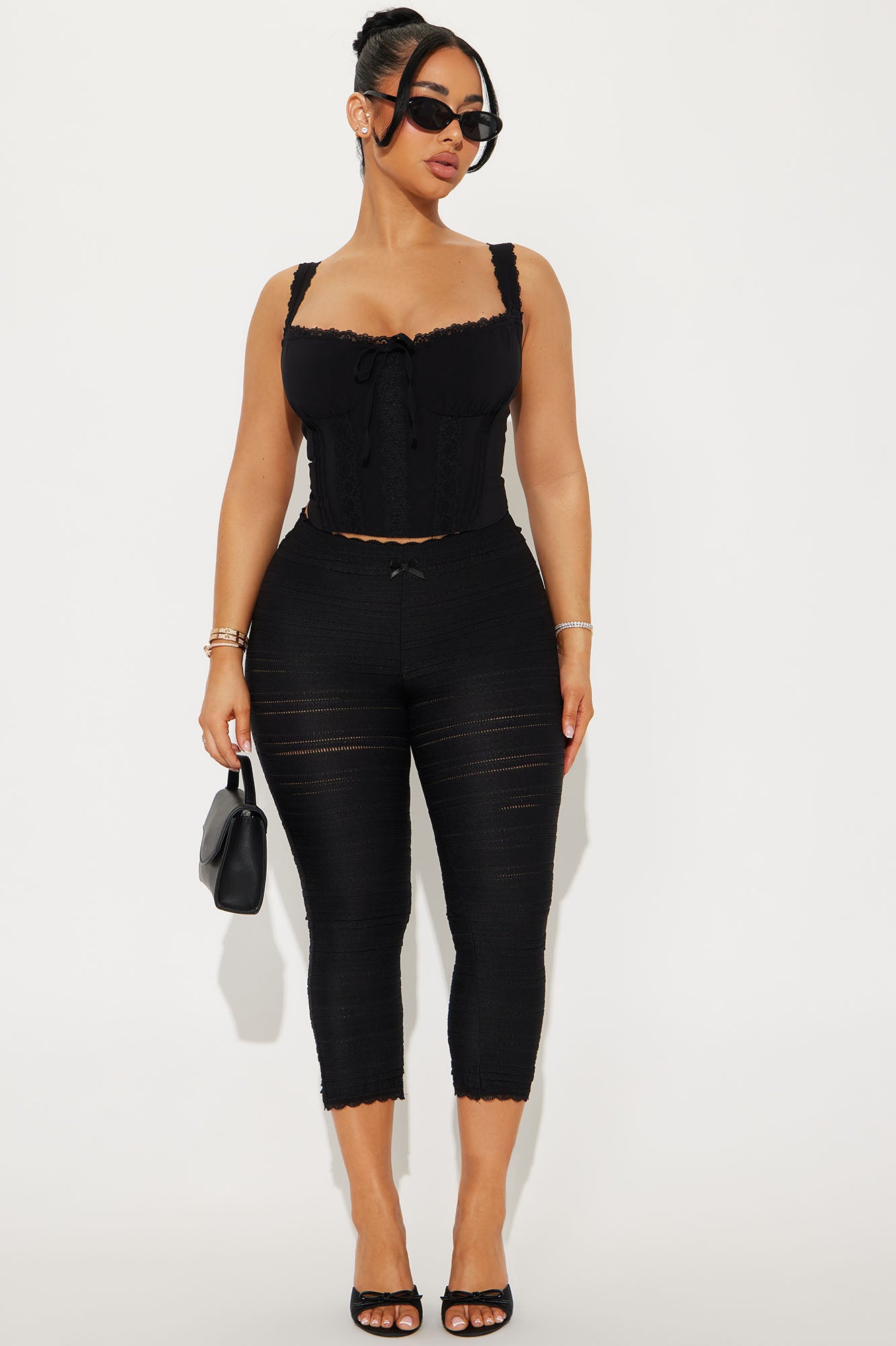 Alice Ruffled Capri Legging