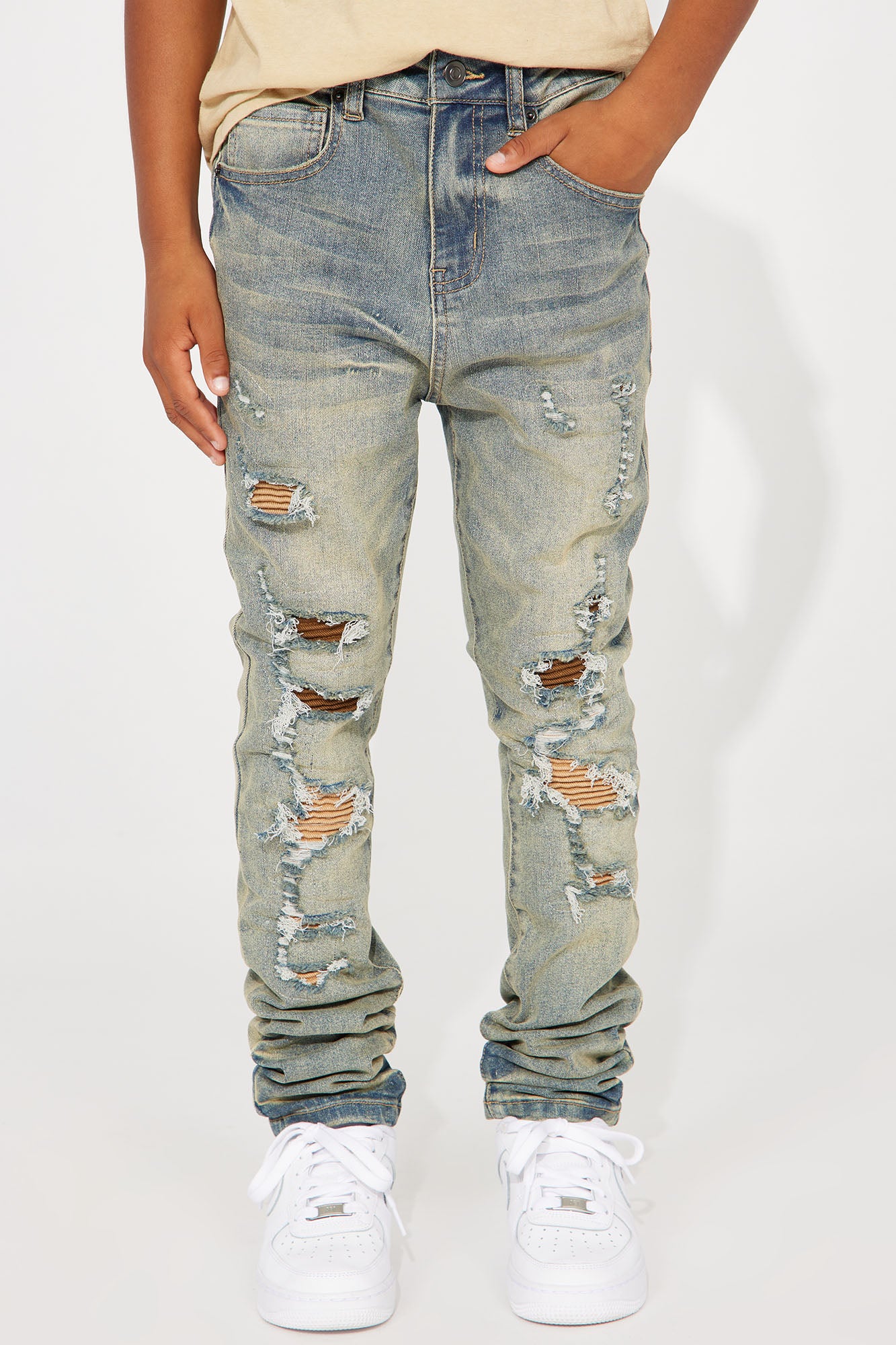Mini Distressed King Skinny Jean