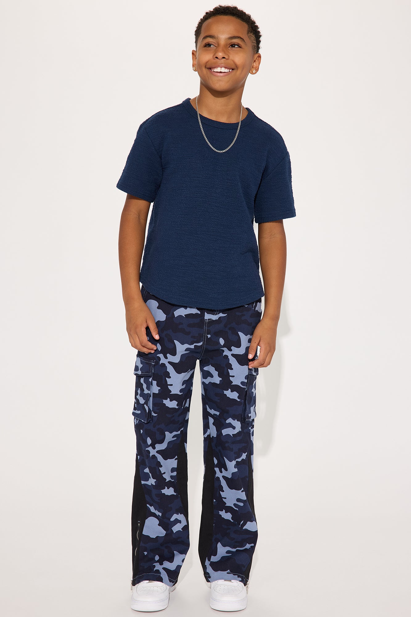 Mini Live It Up Camo Print Cargo Twill Pant