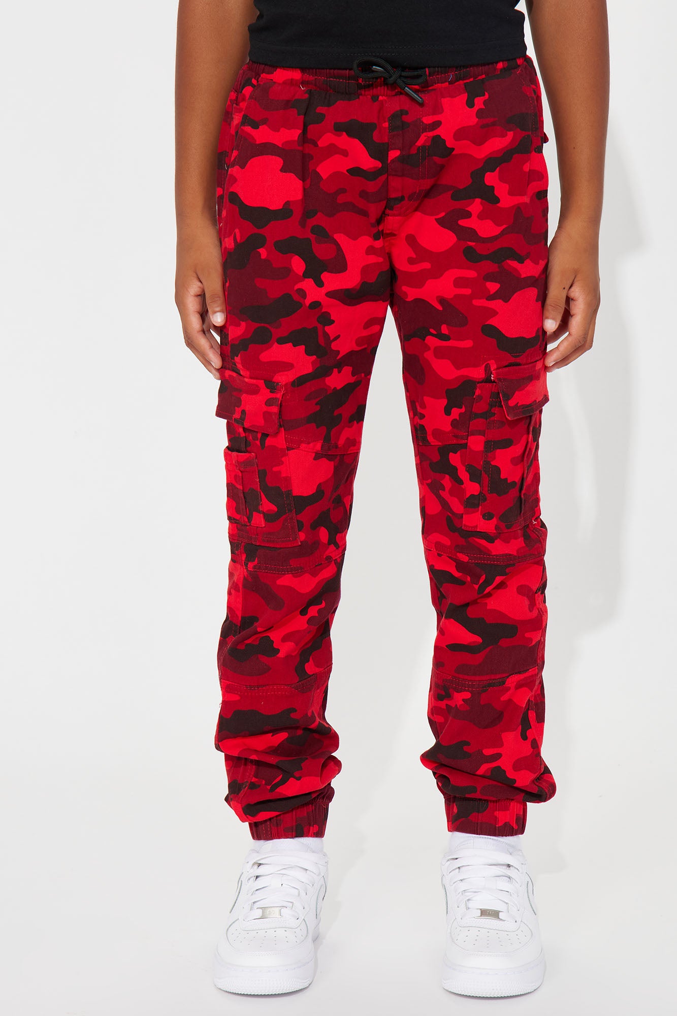 Mini Stretch Twill Camo Cargo Joggers