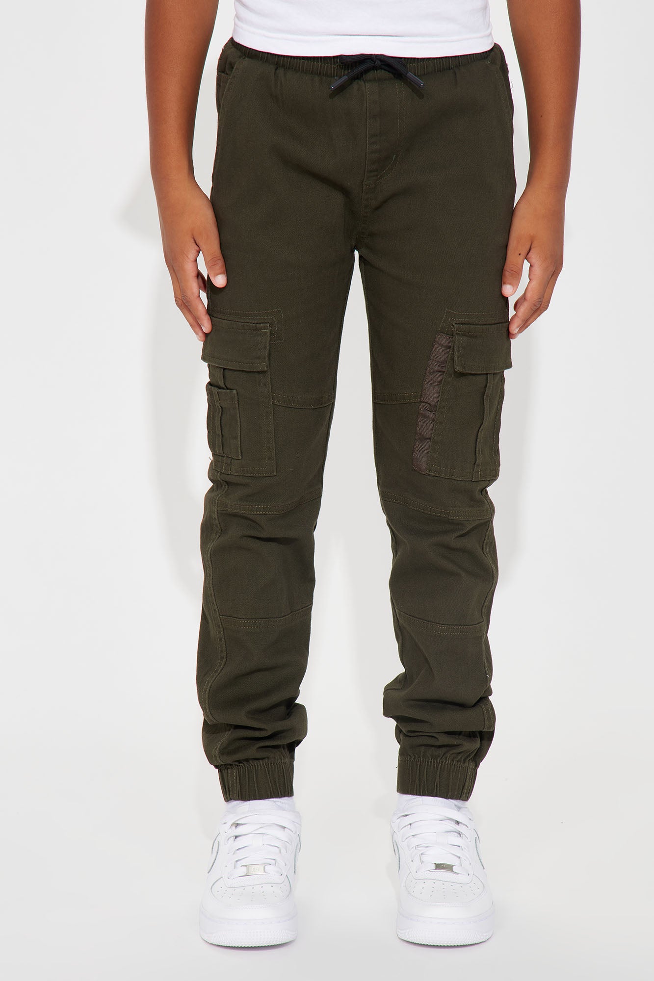Mini Stretch Twill Cargo Joggers