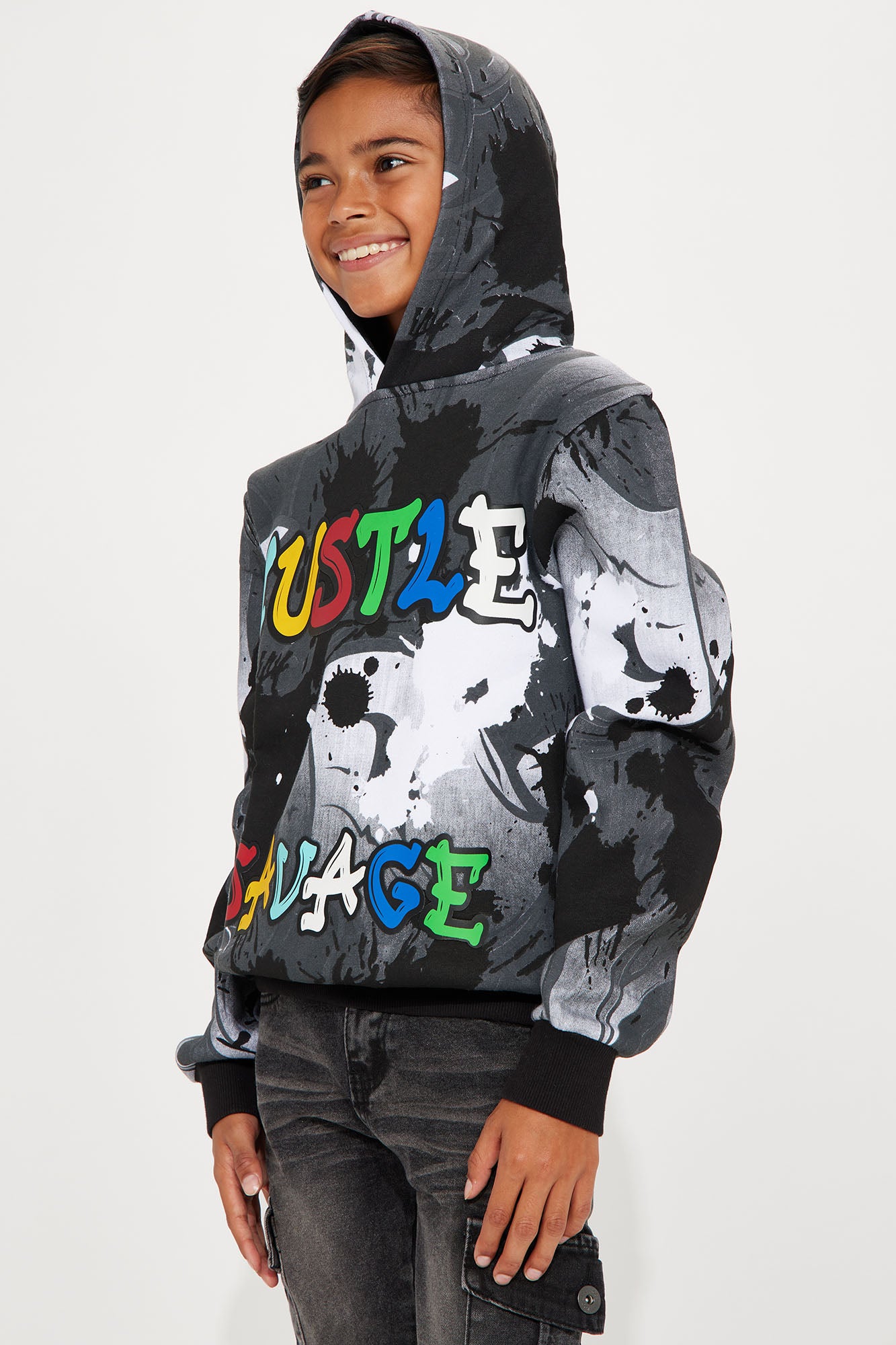 Mini Savage Hustle Fleece Hoodie