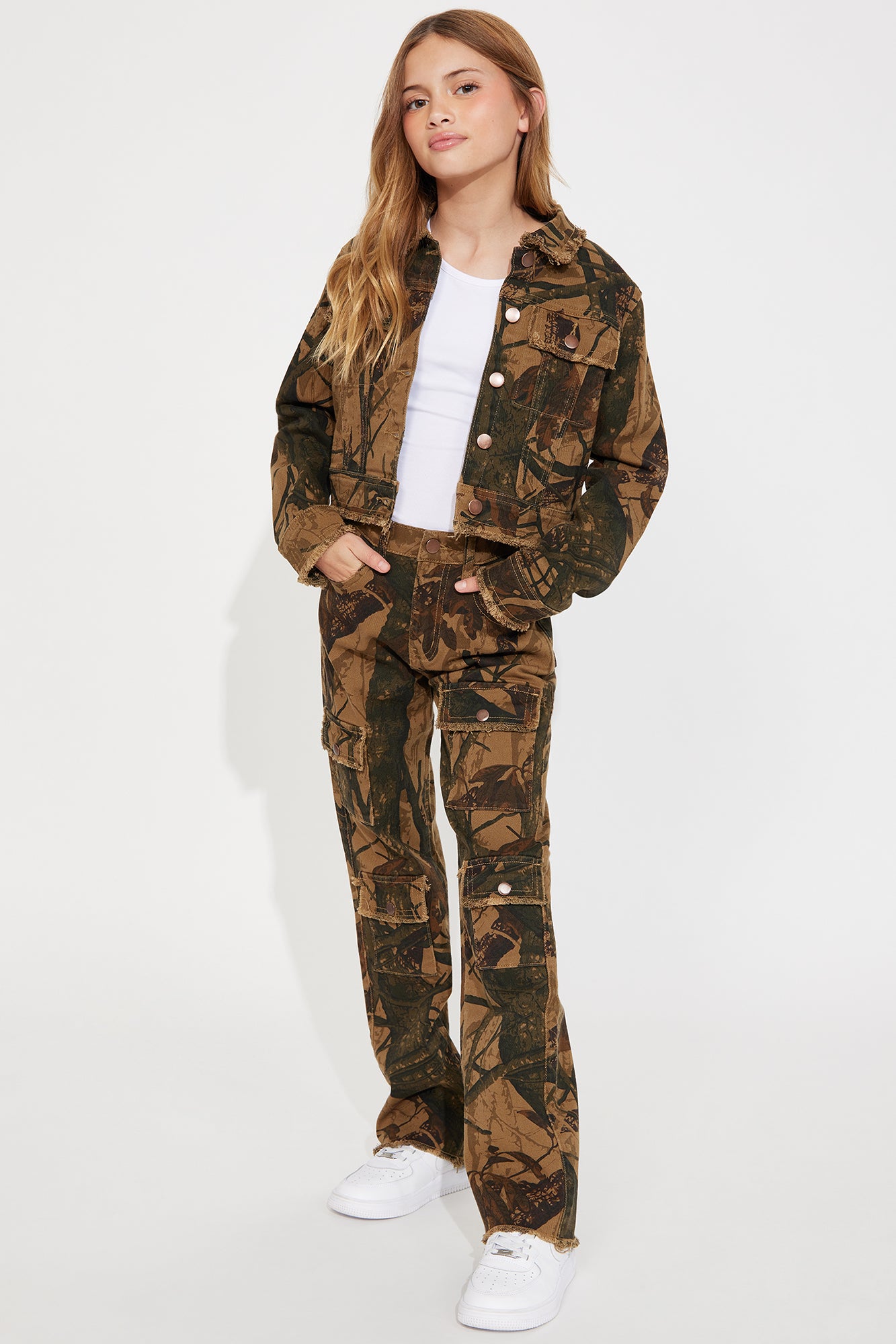 Mini In The Wild Camo Stretch Cargo Jeans