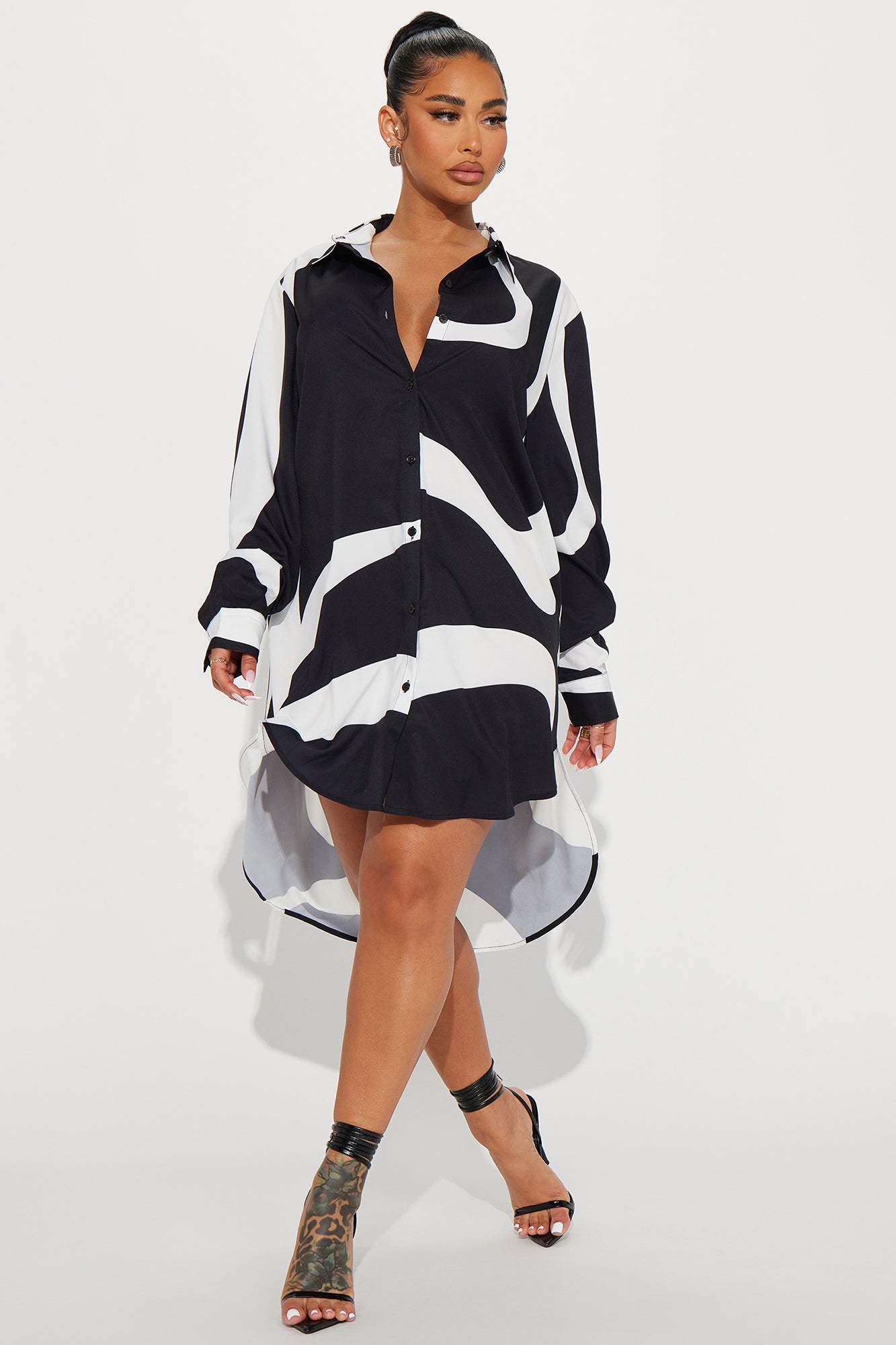 Jayde Button Up Mini Dress