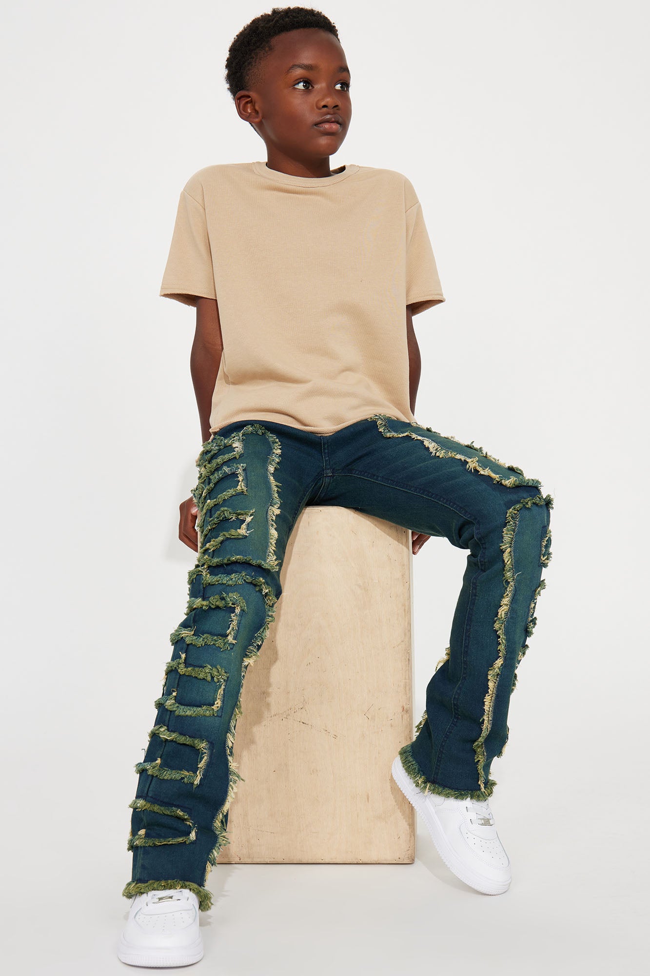 Mini So Clean Stacked Denim Jeans
