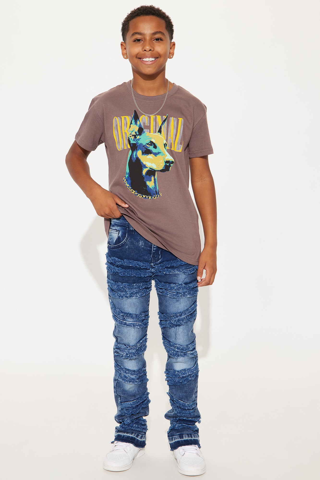 Mini Mercy Me Stacked Flare Denim Jean