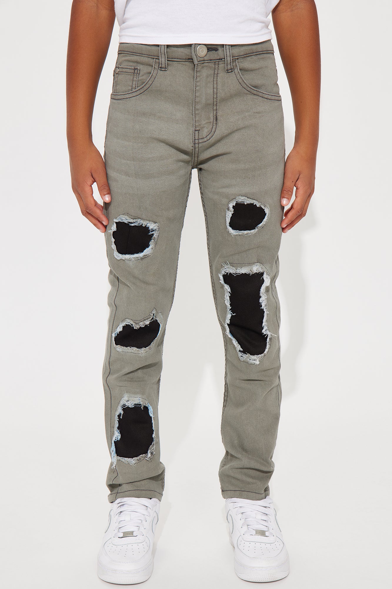 Mini Jeezie Rip & Repair Denim Jean