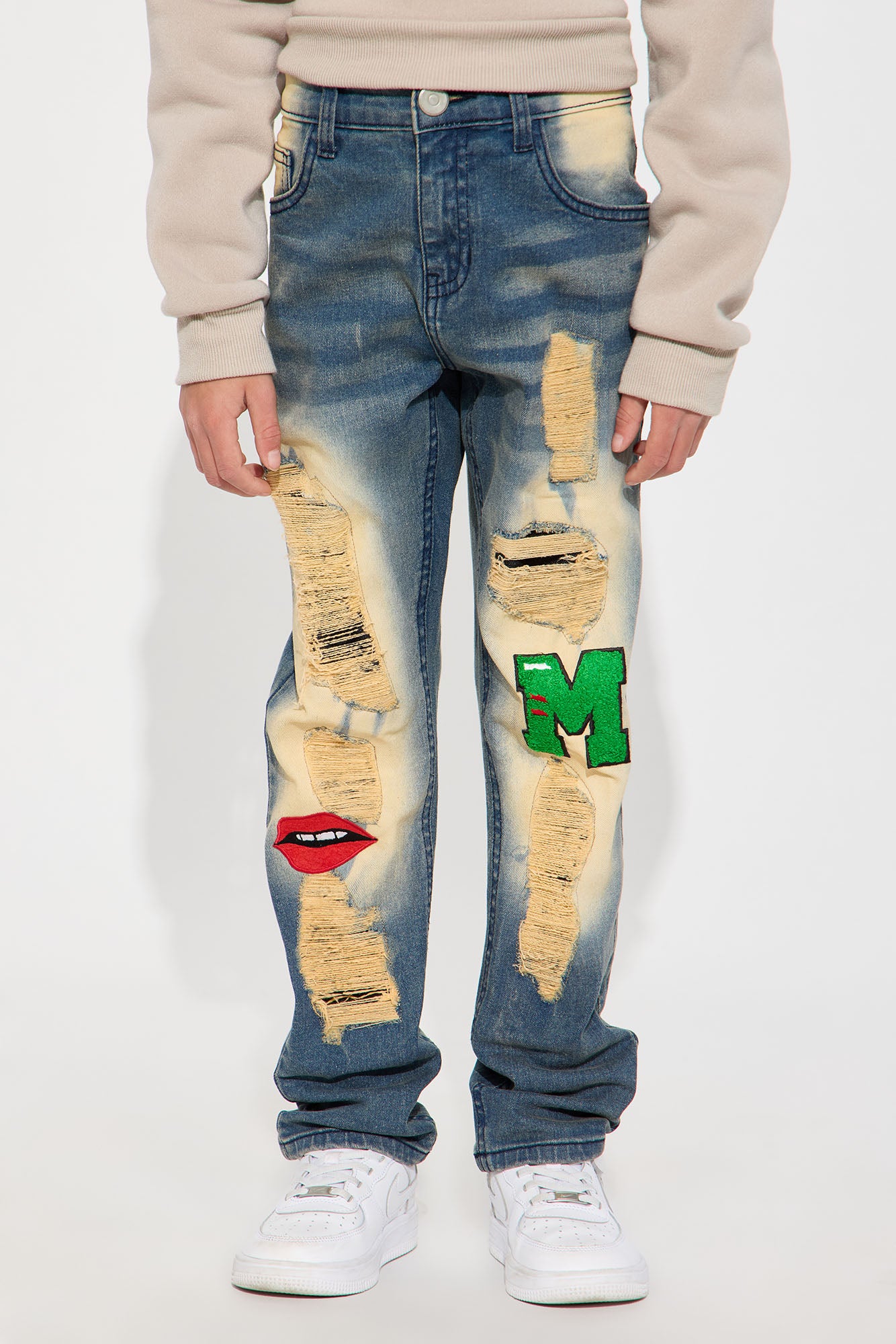 Mini Marley Rip & Repair Chenille Patch Denim Jean