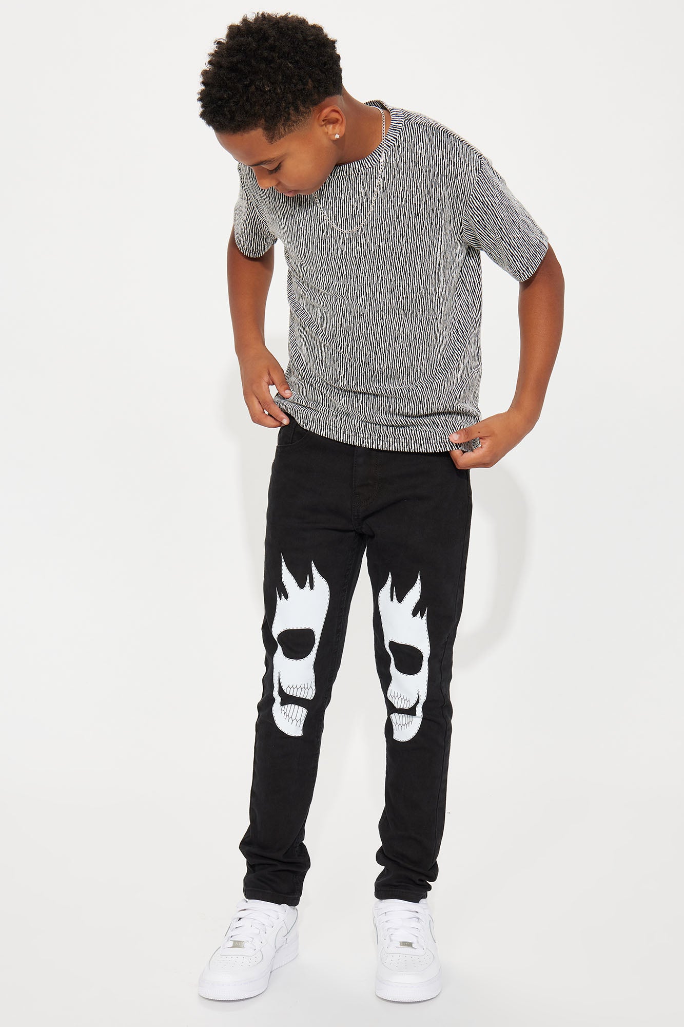 Mini Fire Head Skinny Denim Jean