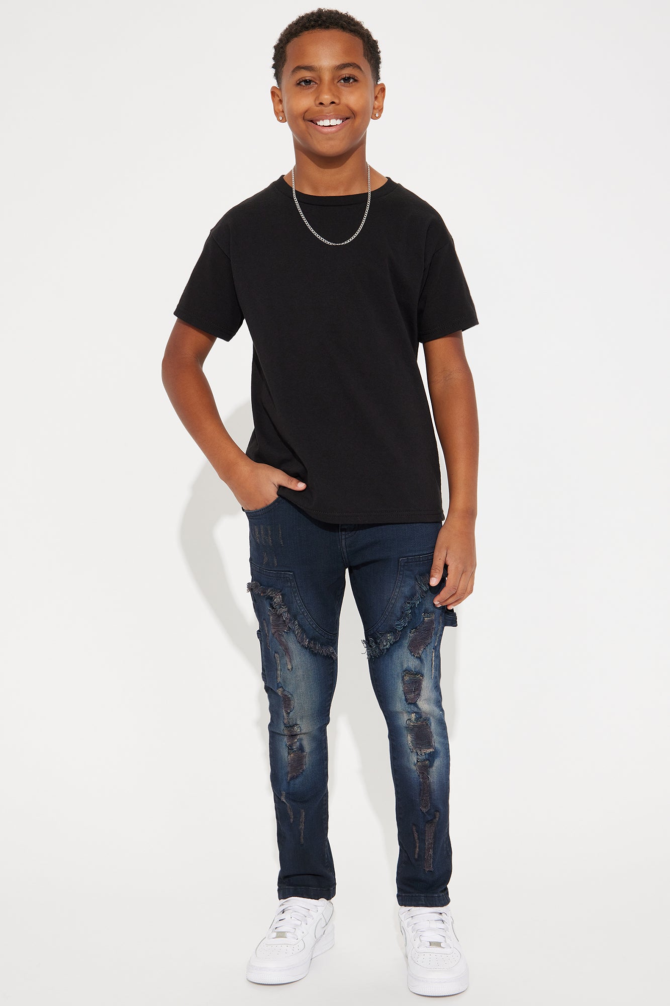 Mini No Fear Rip And Repair Denim Jean
