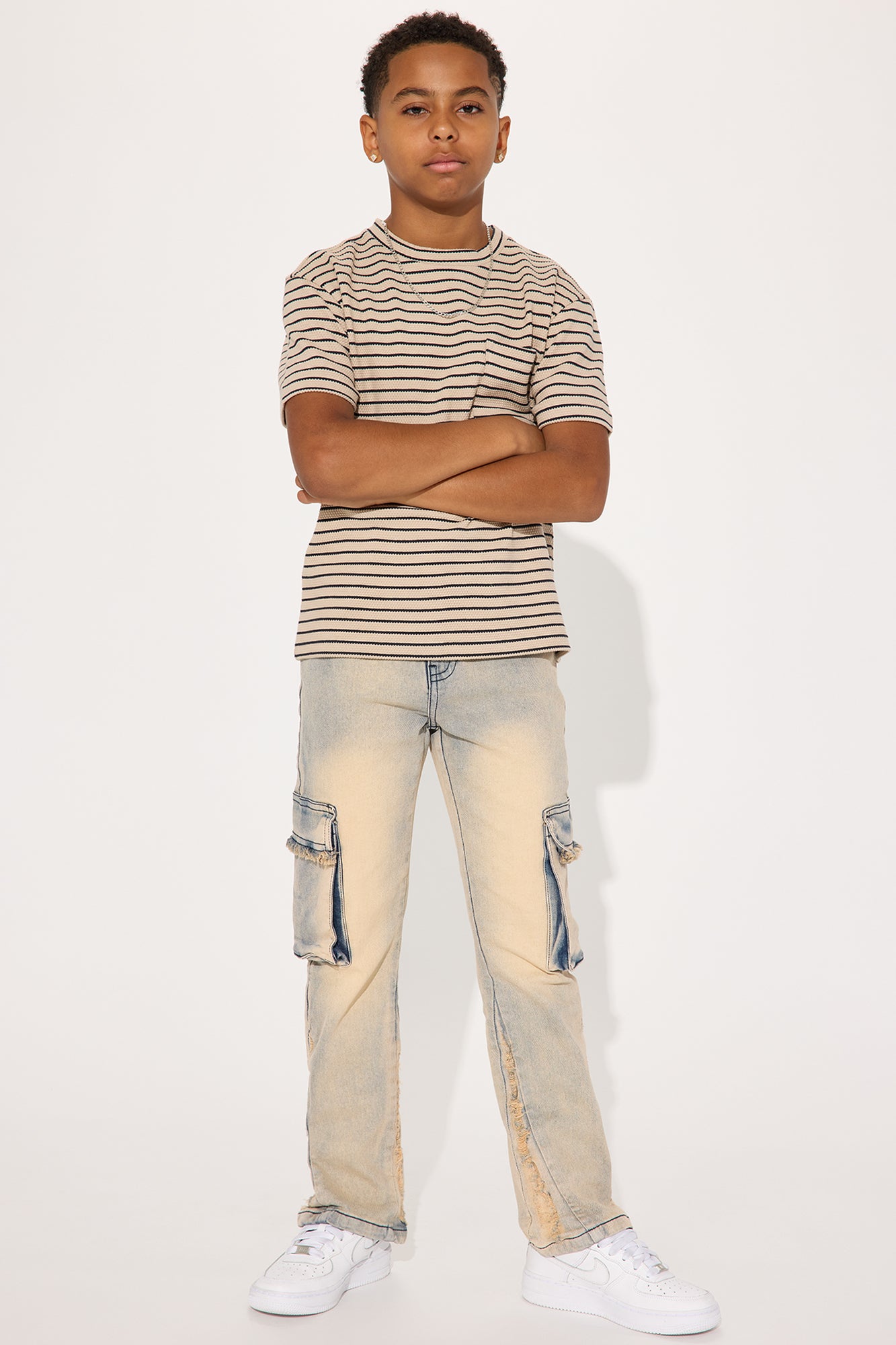 Mini Walk This Way Rip & Repair Denim Jean