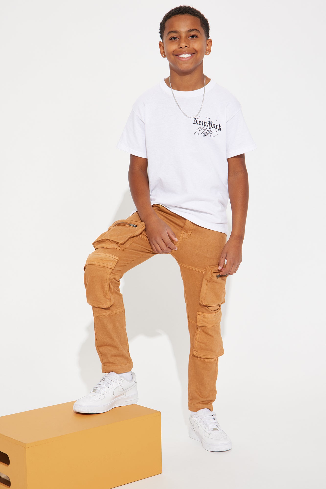 Mini Time Is Now Cargo Skinny Denim Jean