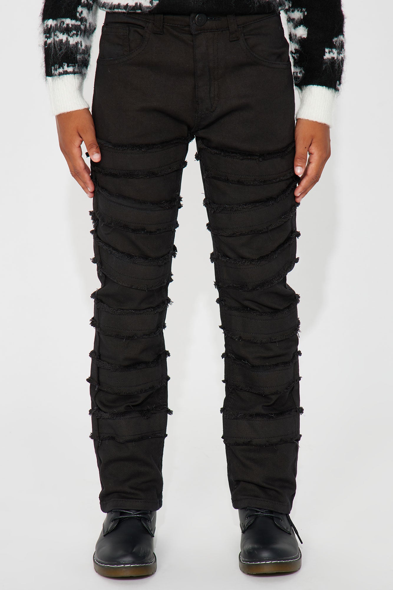 Mini Luke Stacked Flare Denim Jean