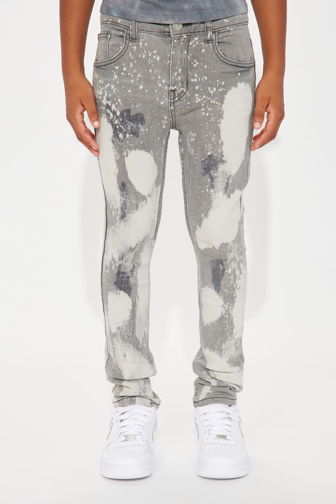 Mini I Am A Master Piece Distressed Denim Jean