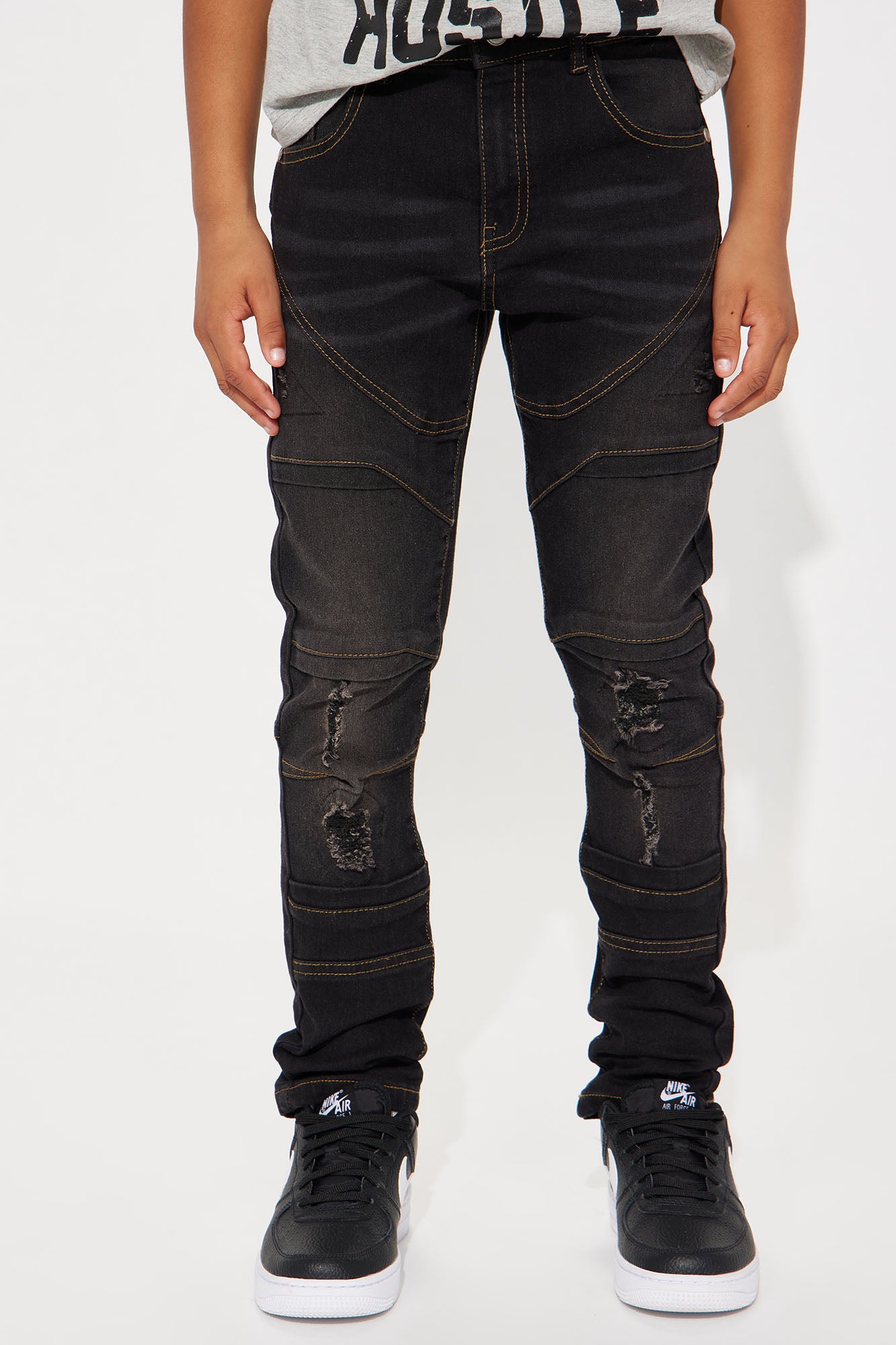 Mini Rip & Repair Moto Denim Jeans