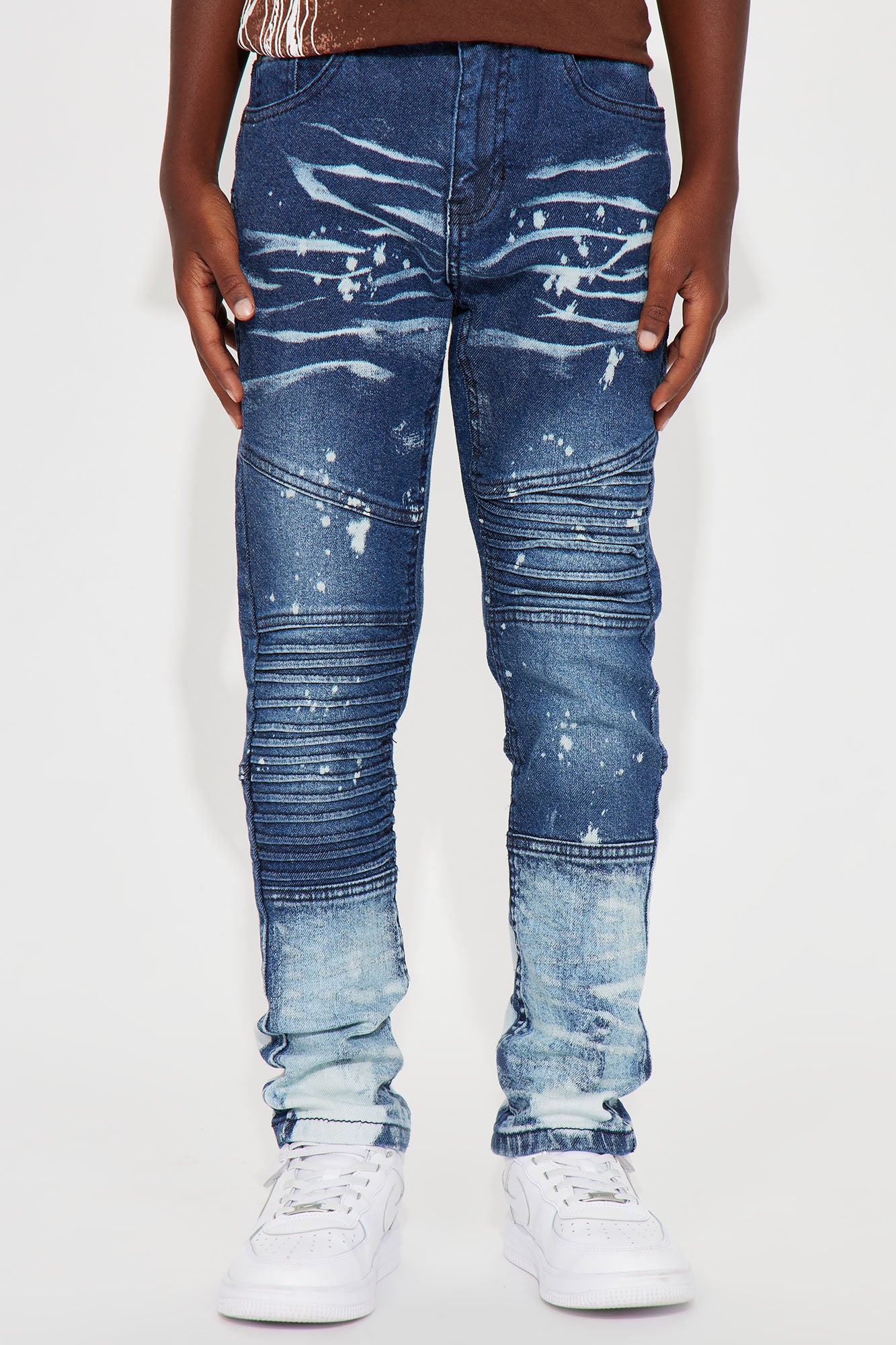 Mini Heart On Fire Denim Pants