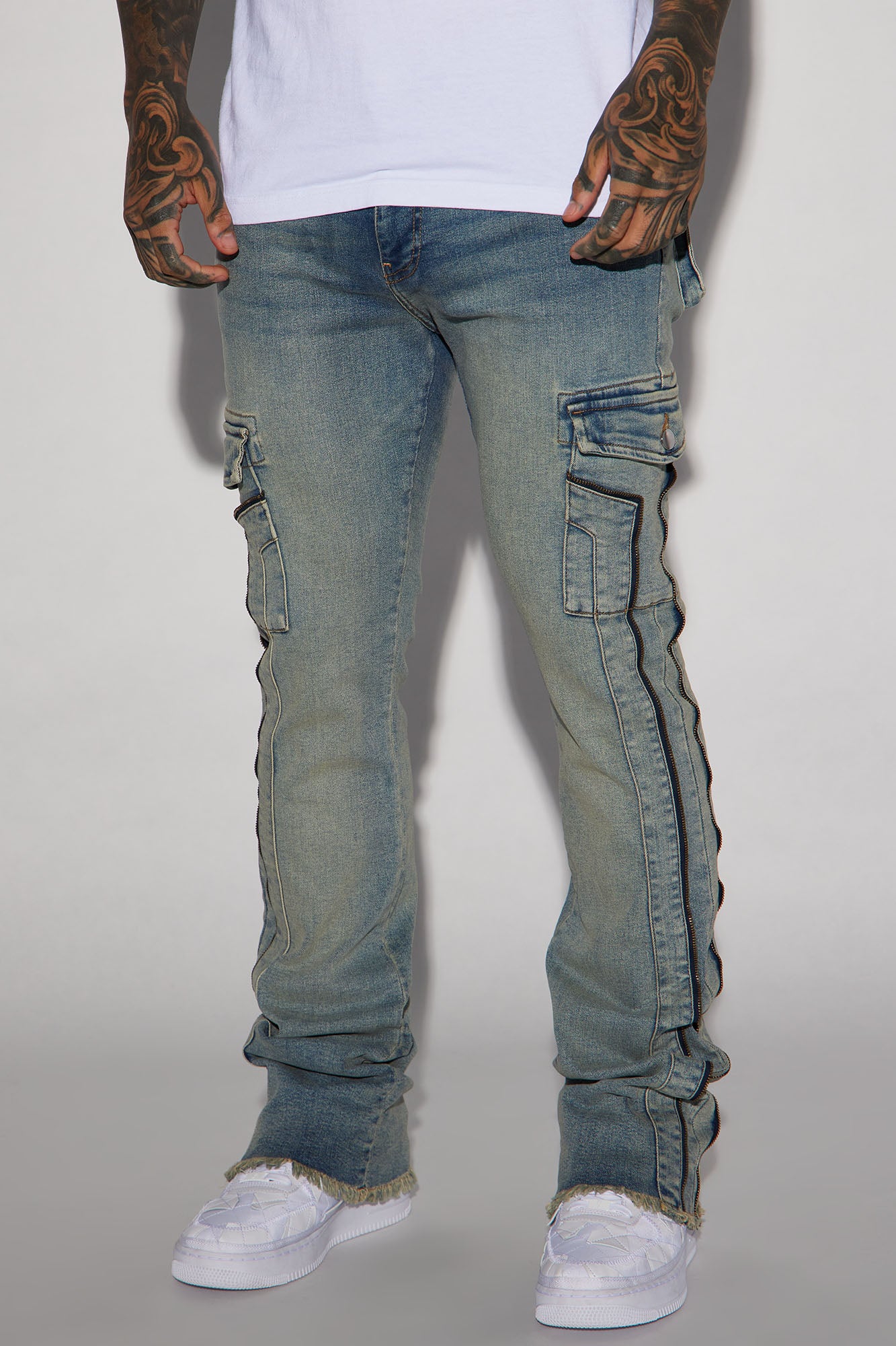 Hilltop Stacked Skinny Flare Jeans