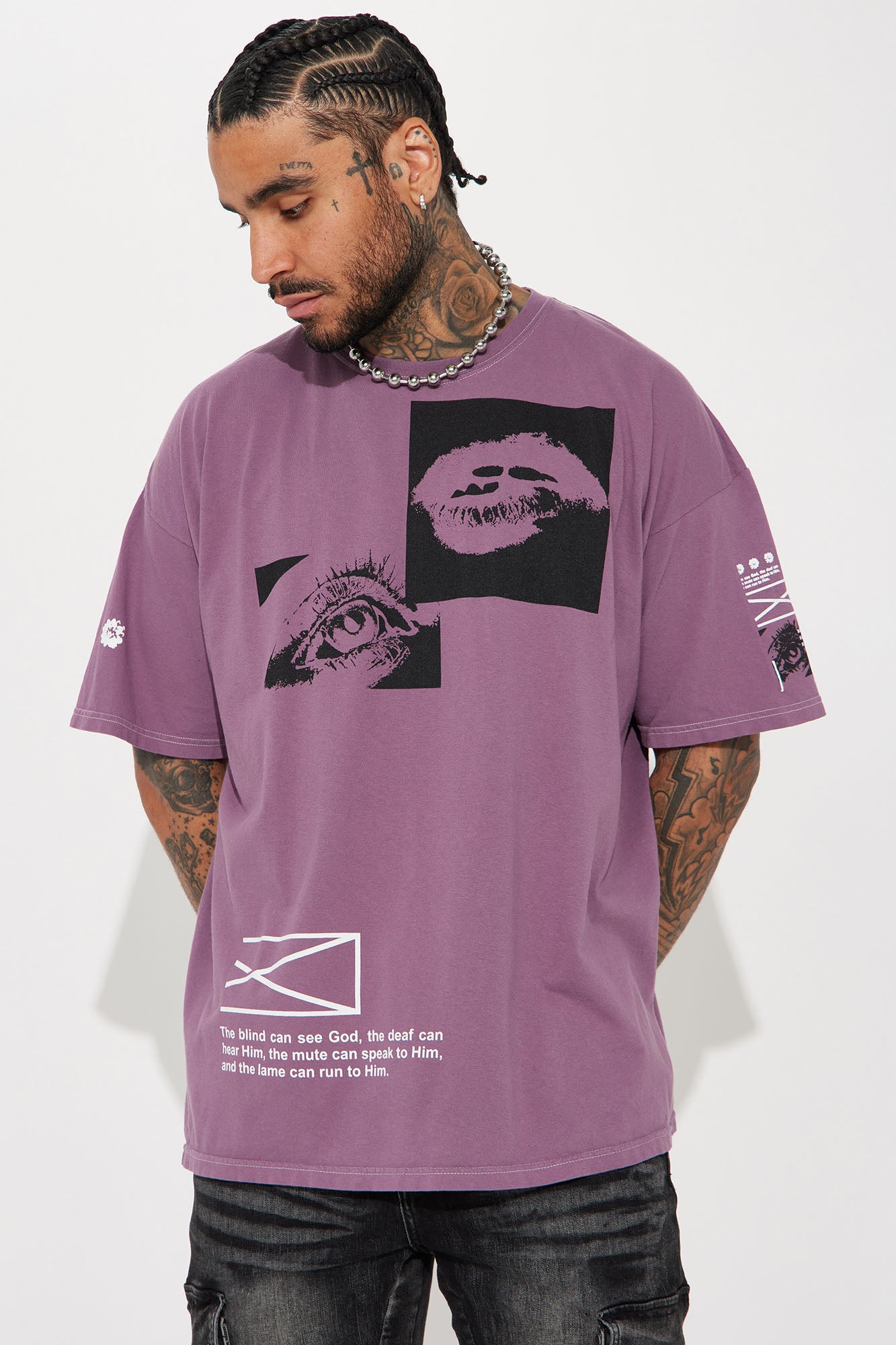 All Seeing Eyes Oversized Short Sleeve Tee