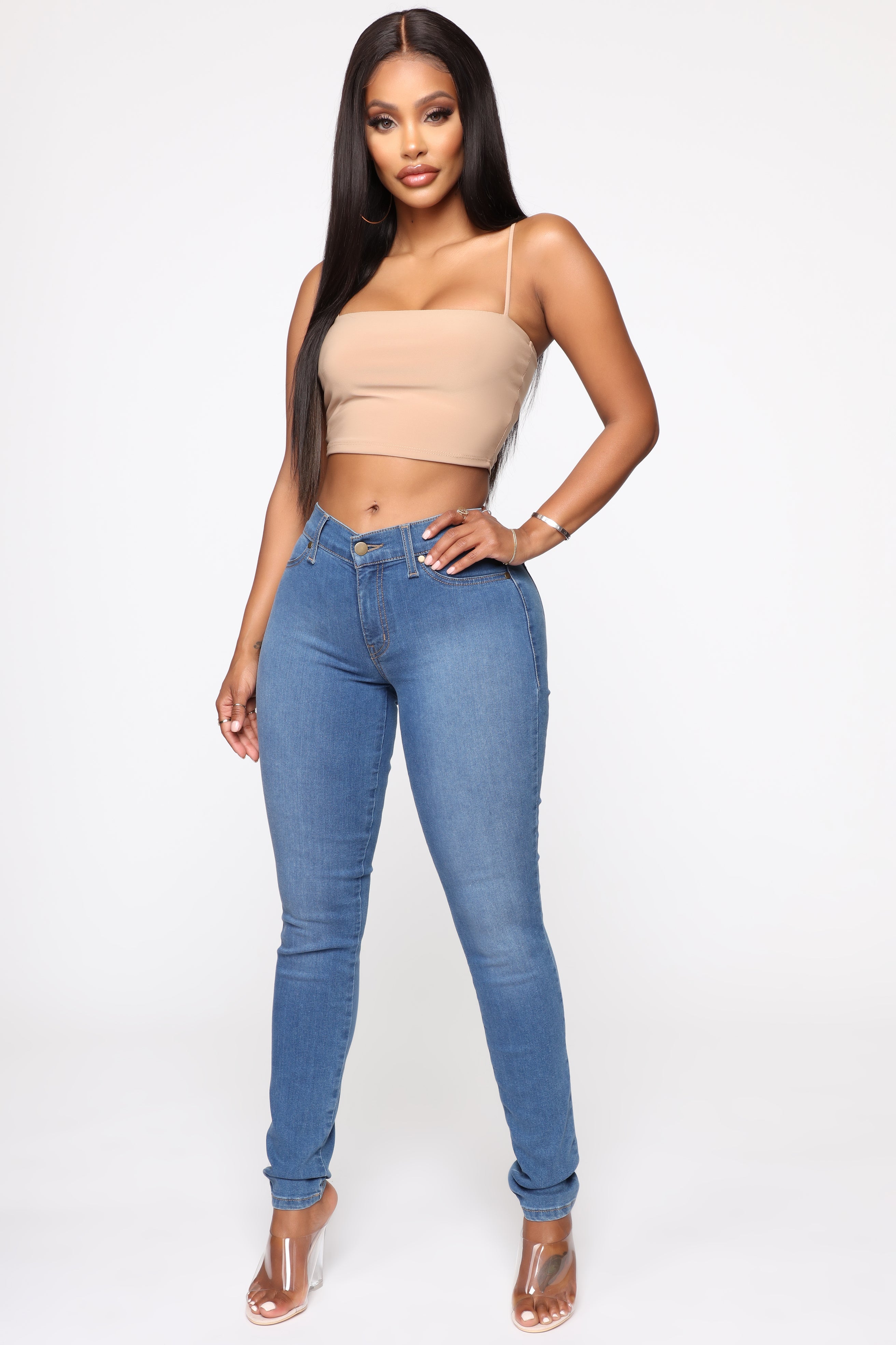 Flex Game Strong Mid Rise Skinny Jeans