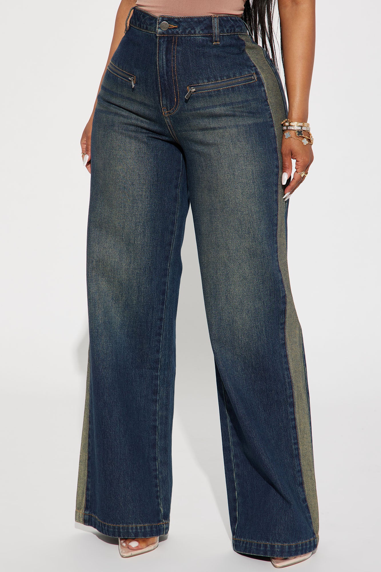 When In Rome Tinted Straight Leg Jean
