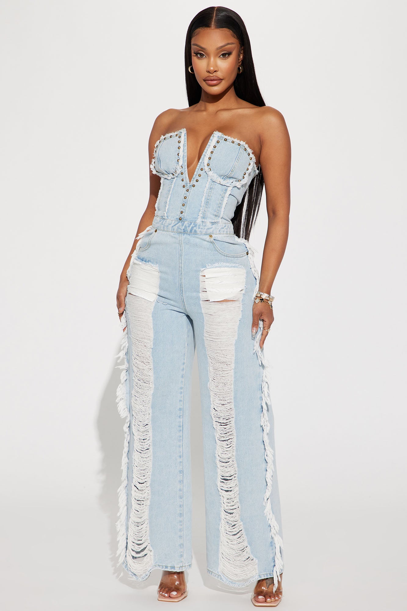 Demi Distressed Jumpsuit