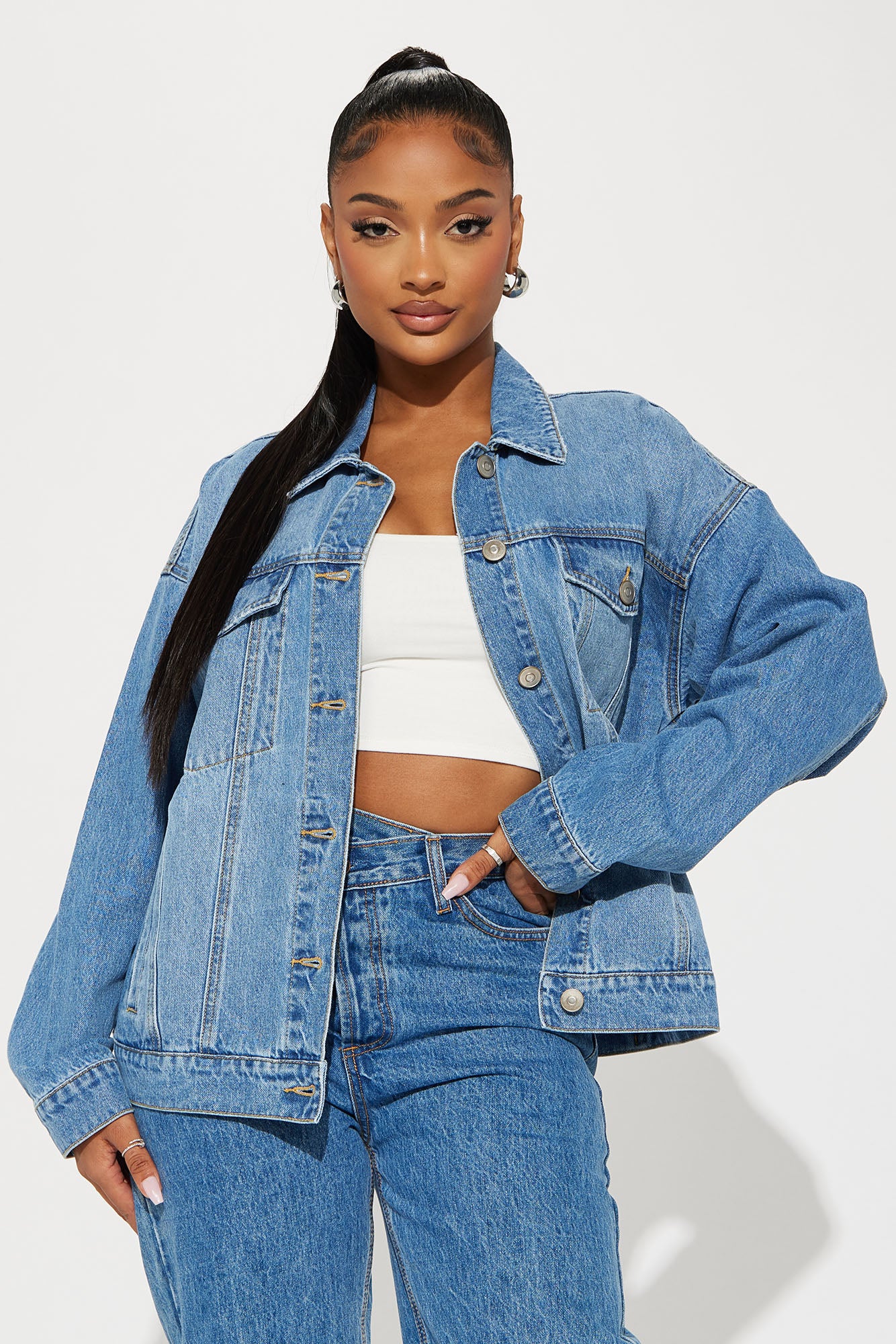 High Standards 90's Boyfriend Denim Trucker Jacket