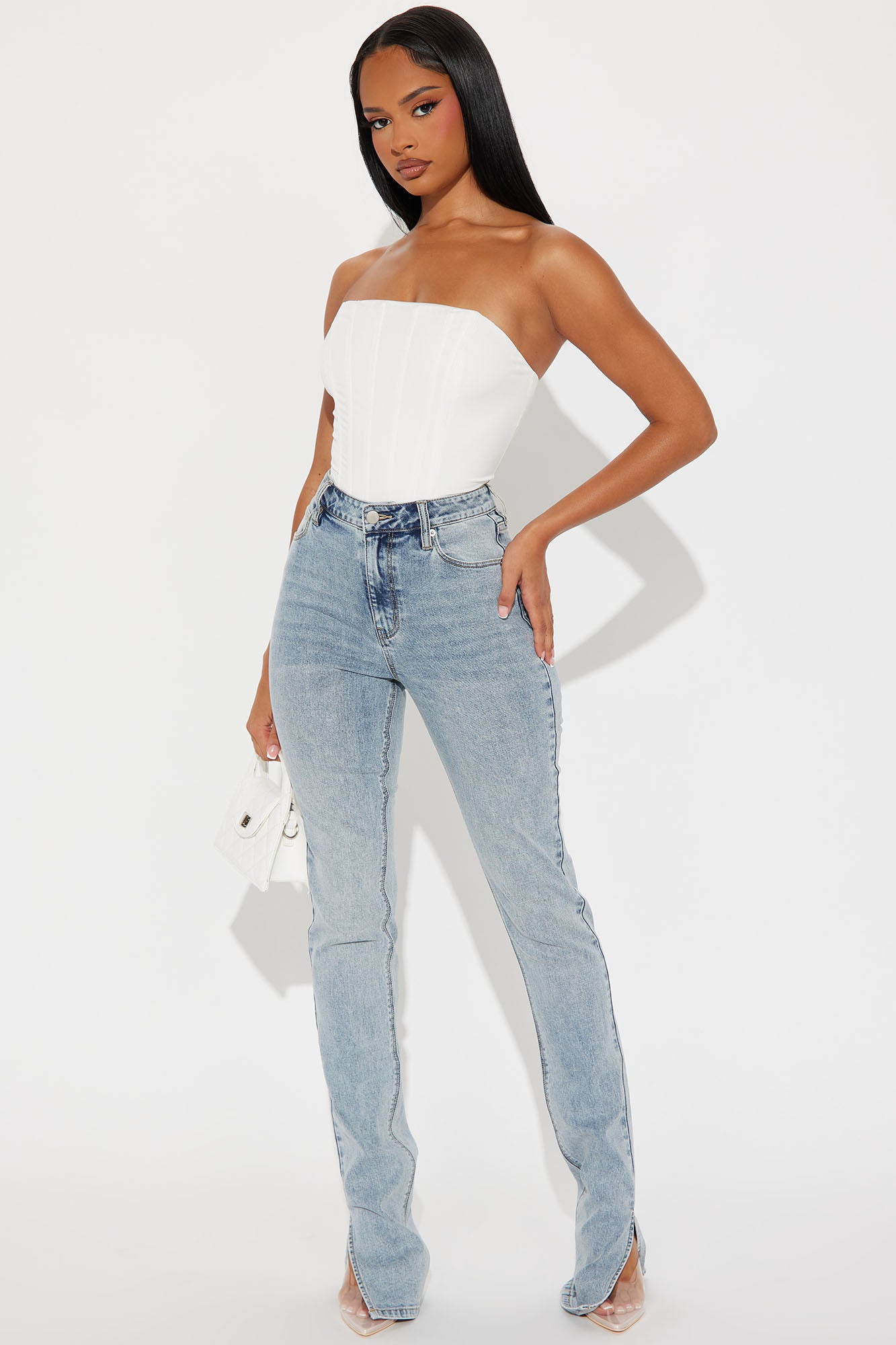 Tall Soho Side Split Skinny Jeans