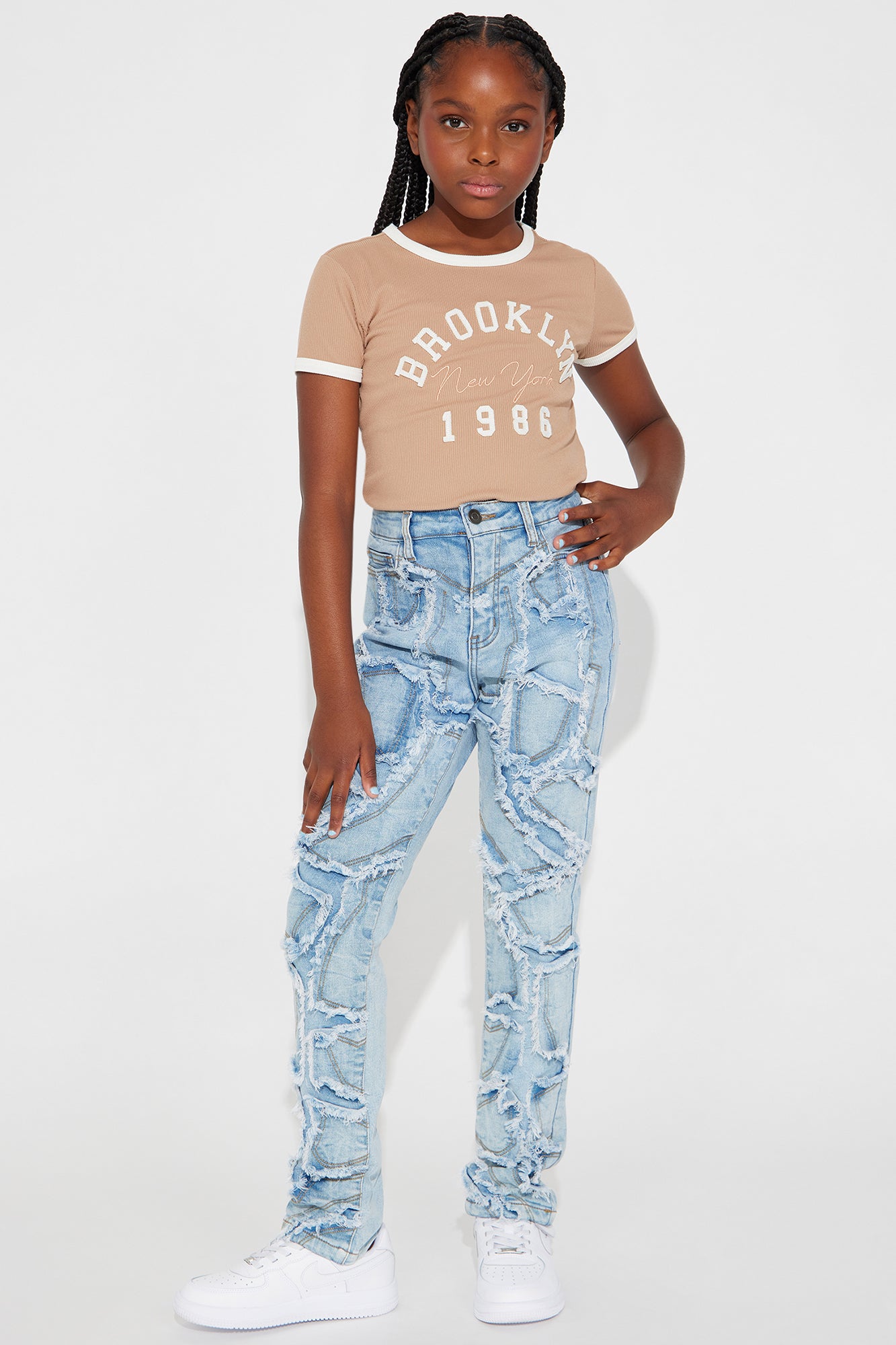 Mini Pray For Fray Skinny Jean