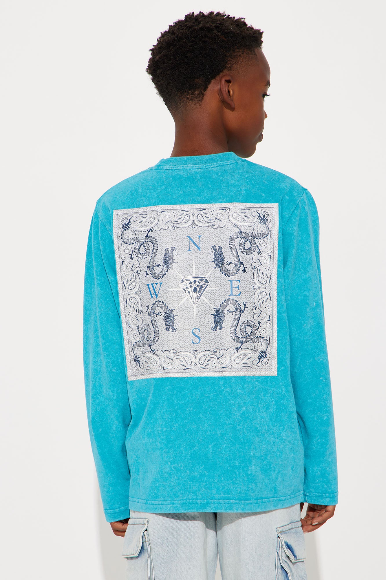 Mini Compass Front/Back Long Sleeve Tee