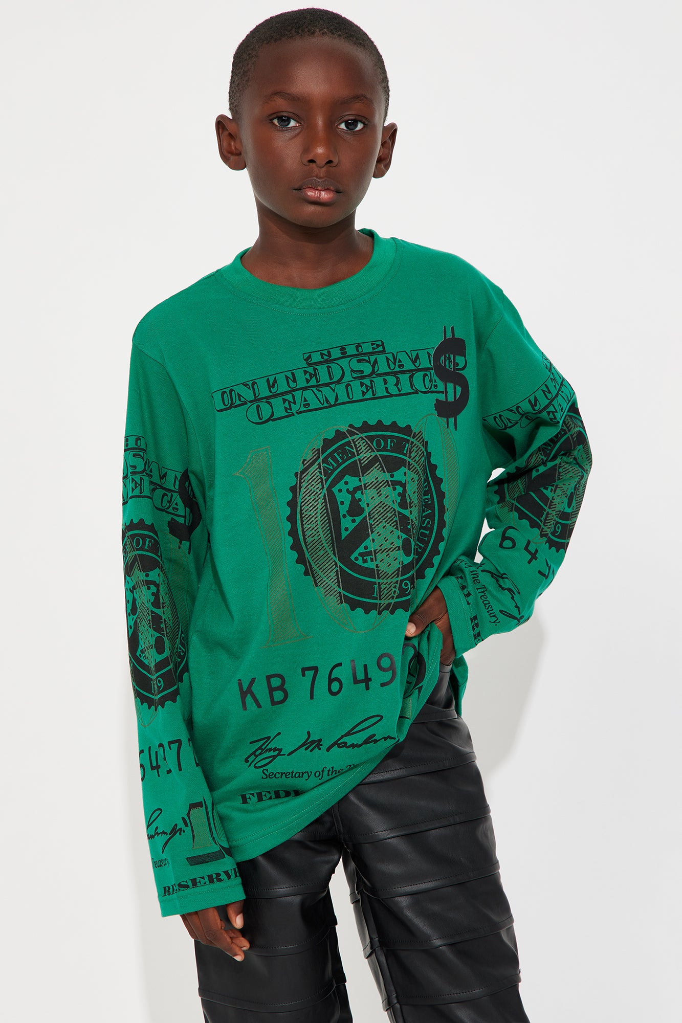 Mini Benji Bill Long Sleeve Tee