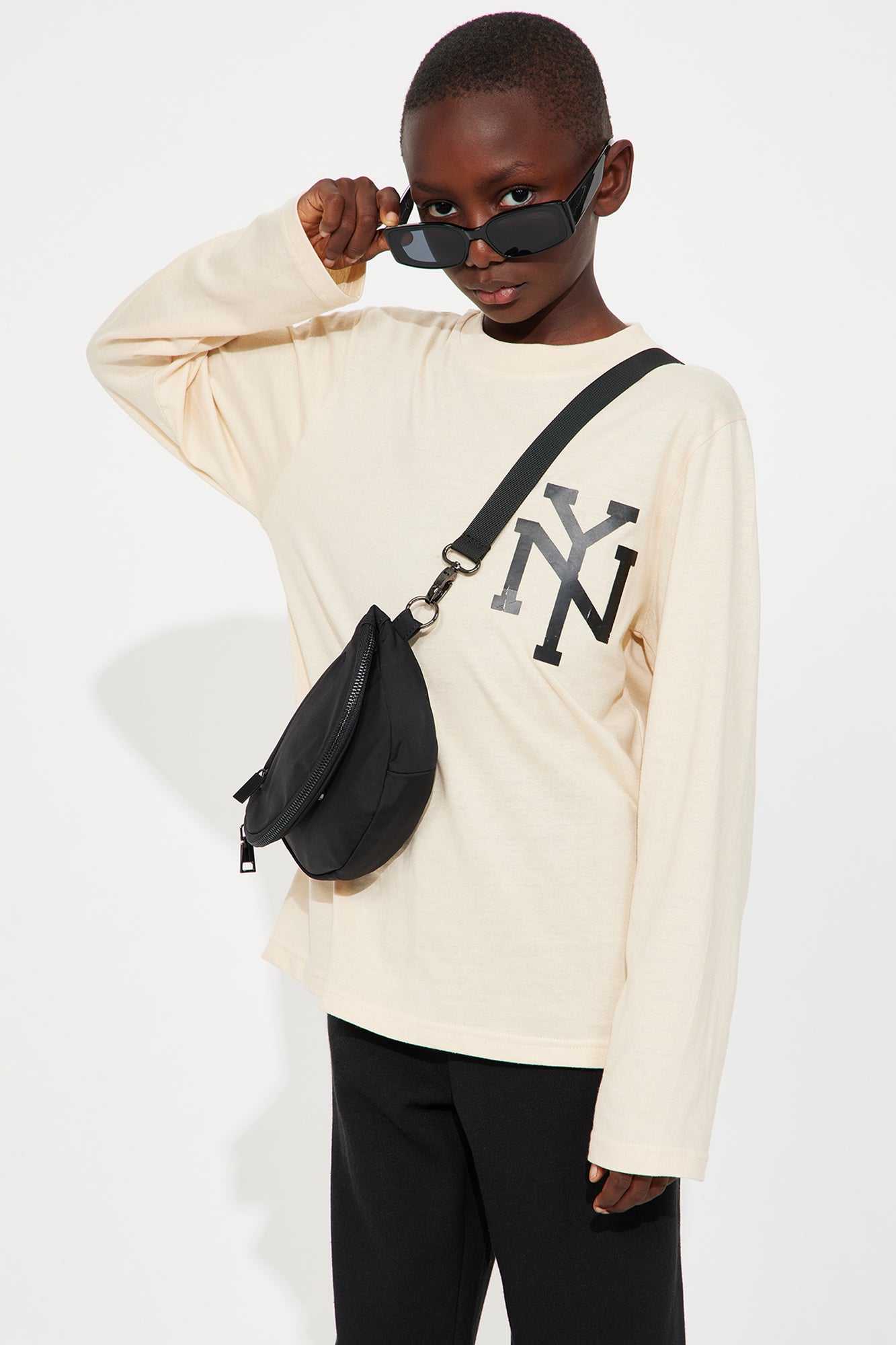 Mini NY City Front/Back Long Sleeve Tee