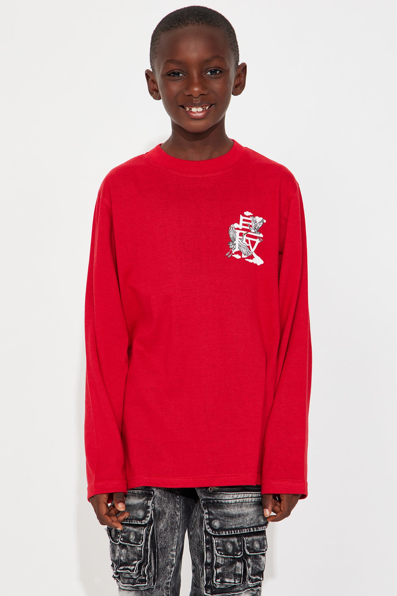 Mini Shizuaka Island Front/Back Long Sleeve Tee