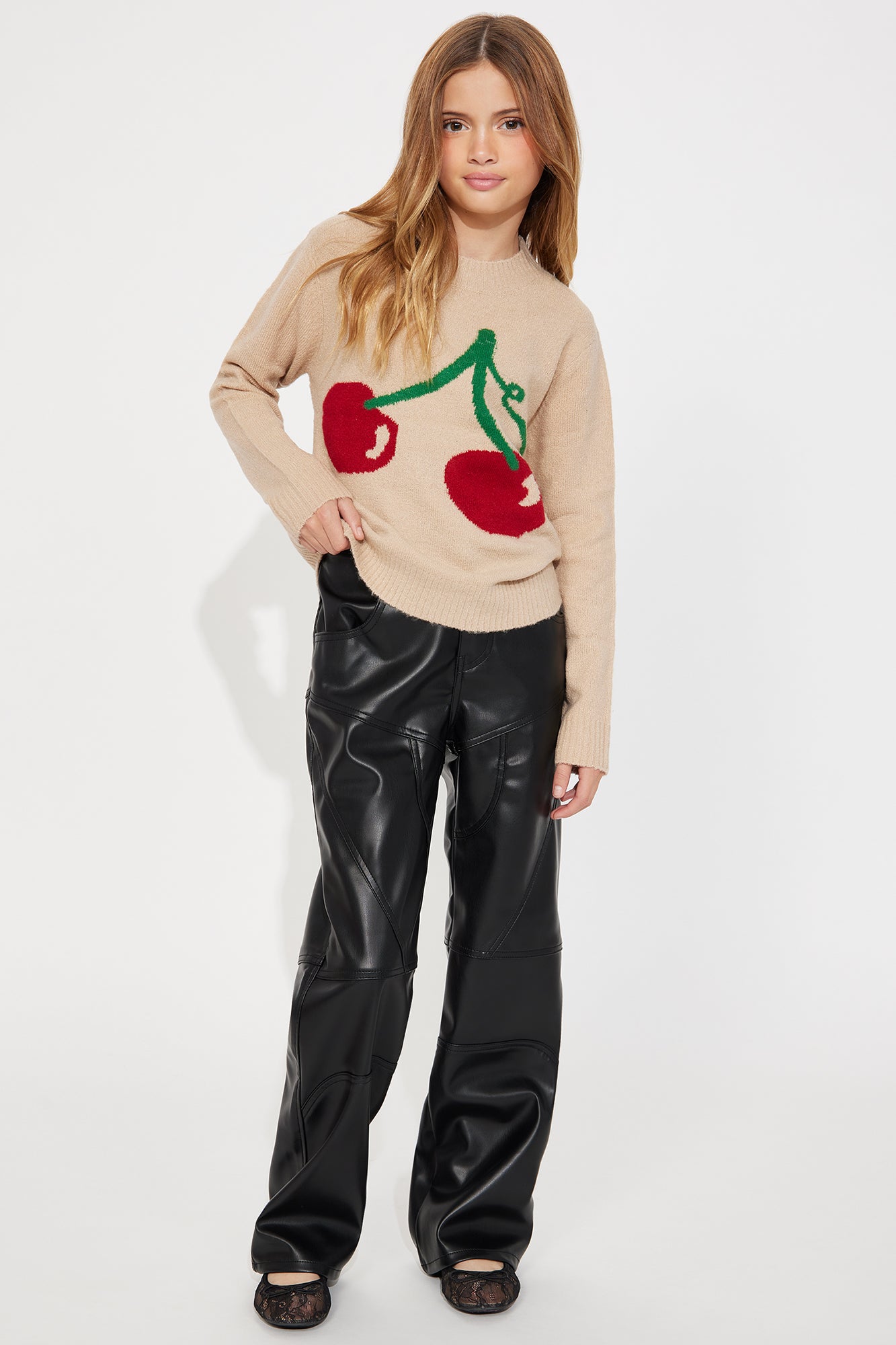 Mini Tell Me Why Faux Leather Pant