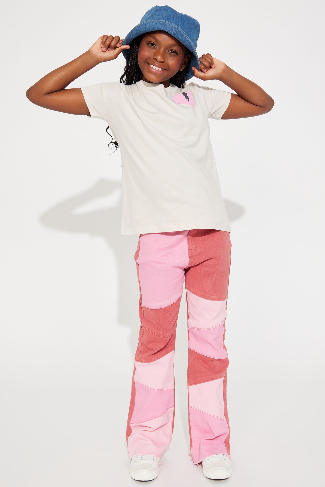Mini Kaleidoscope Colorblock Flare Pants