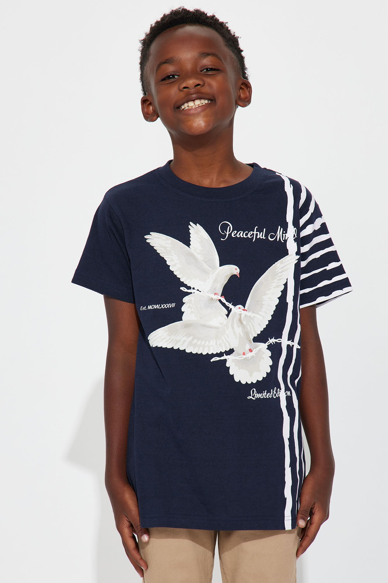Mini Peaceful Mind Print T-Shirt