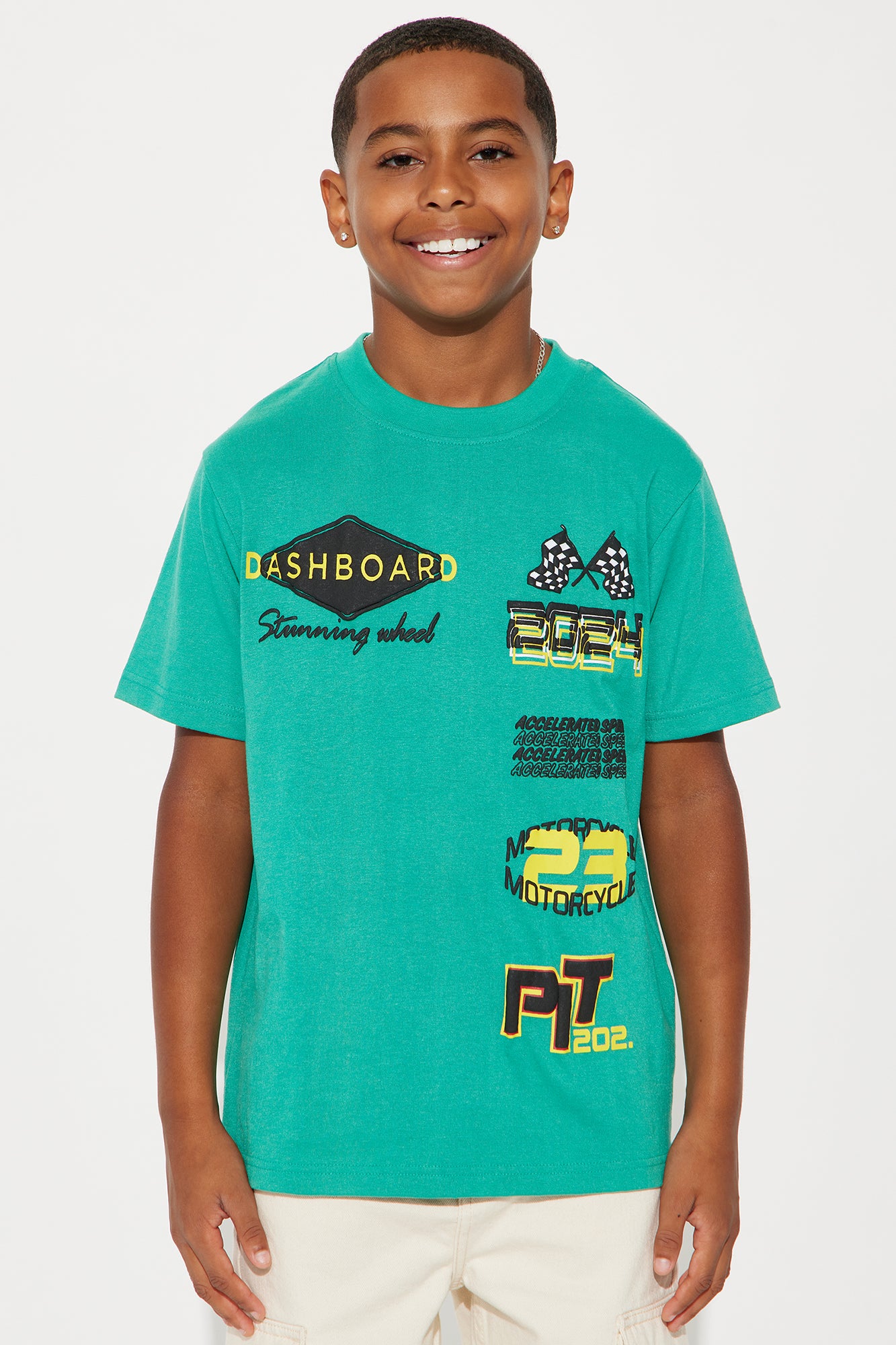 Mini Hands On The Dashboard Print T-Shirt