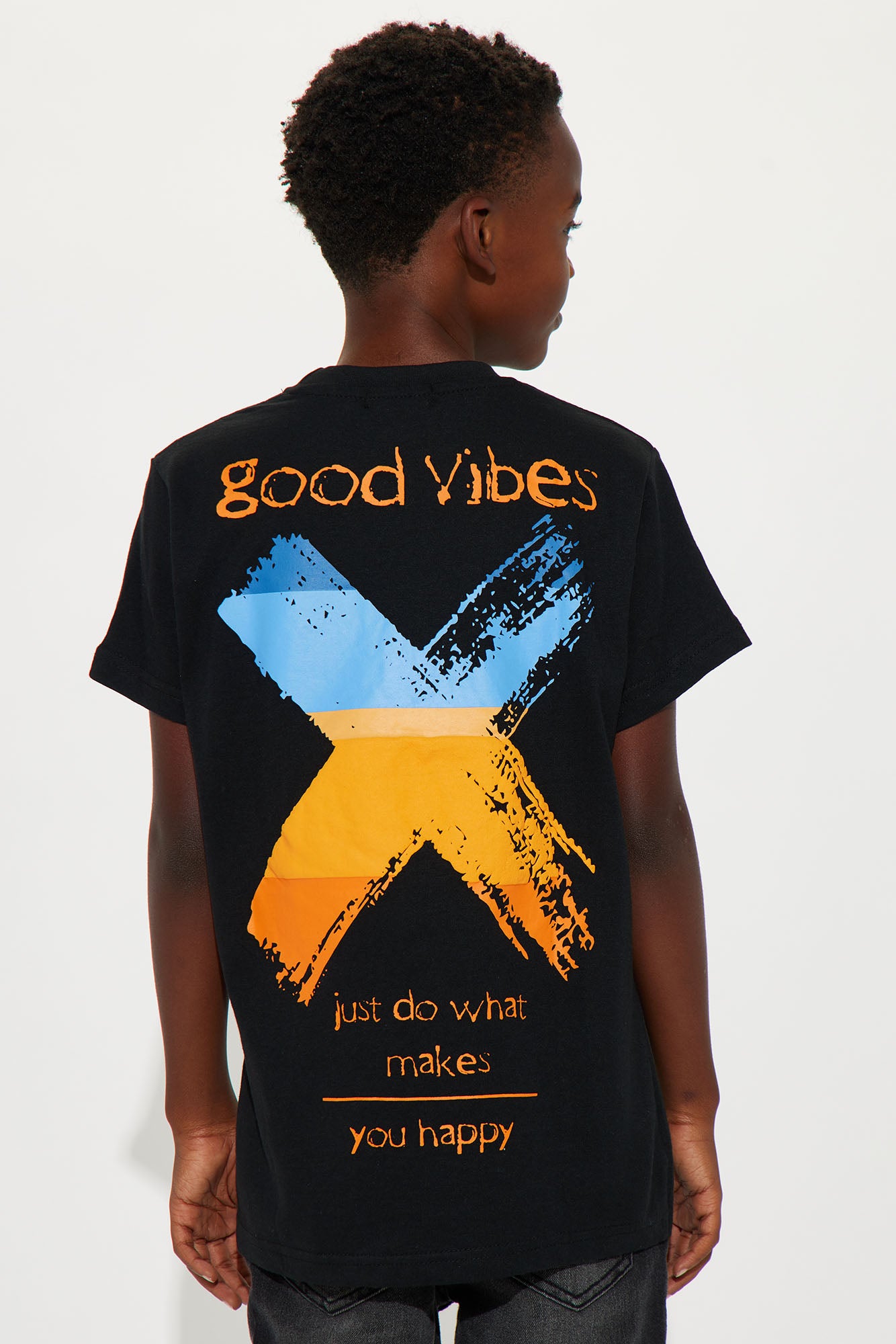 Mini Just Do What Makes You Happy Print T-Shirt