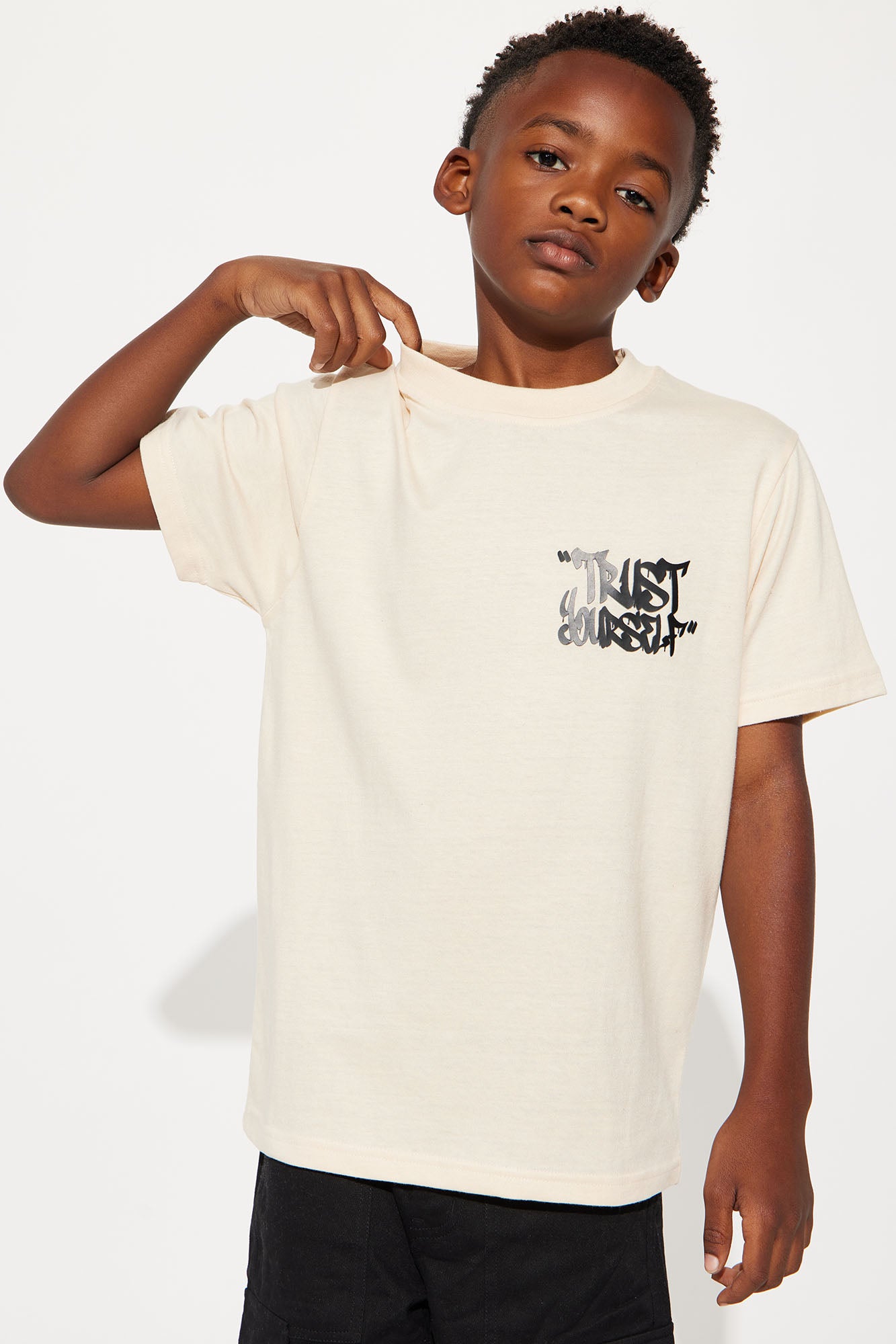 Mini Trust Yourself Front/Back Short Sleeve Tee