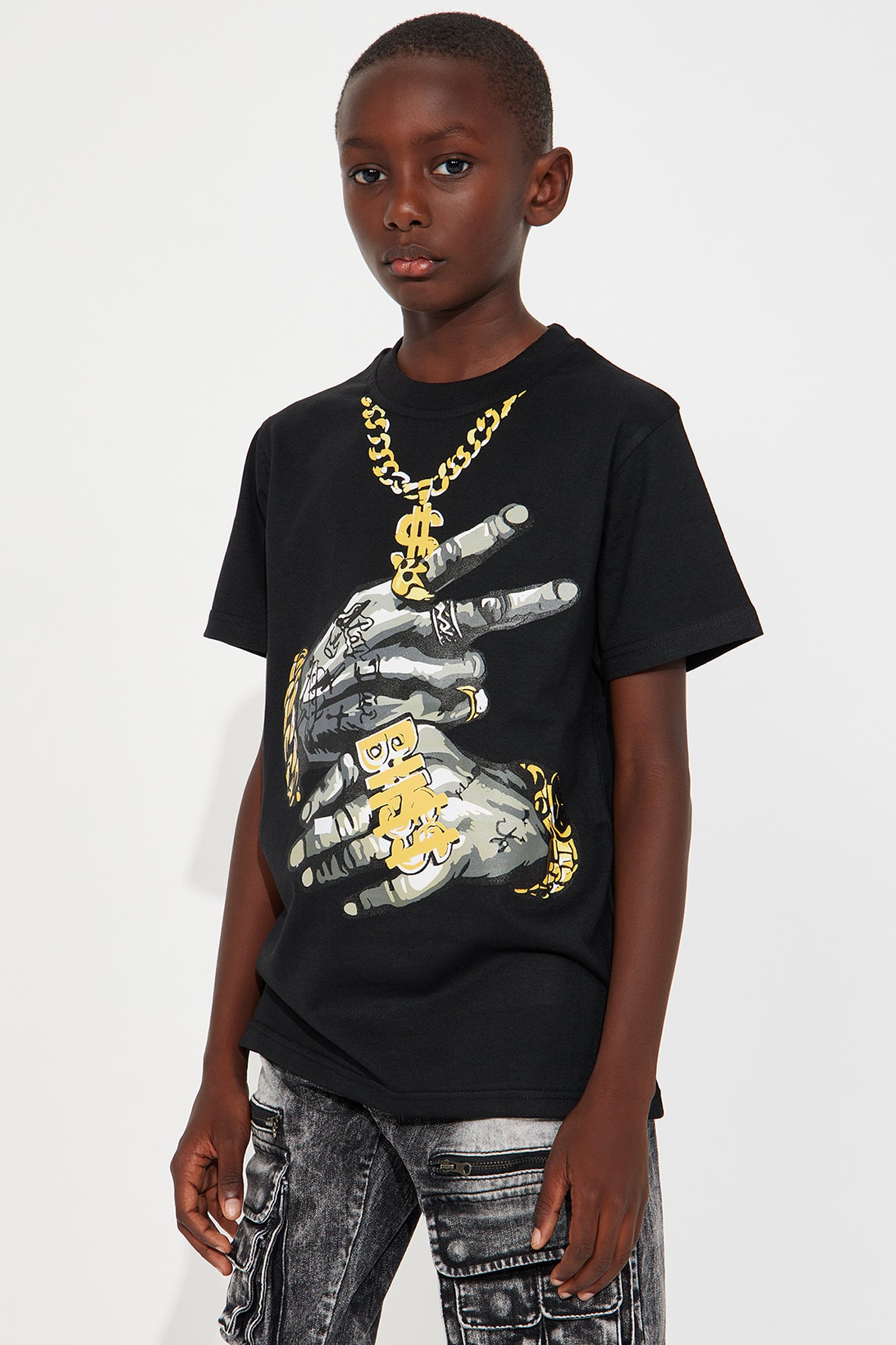 Mini Money And Peace Short Sleeve Tee