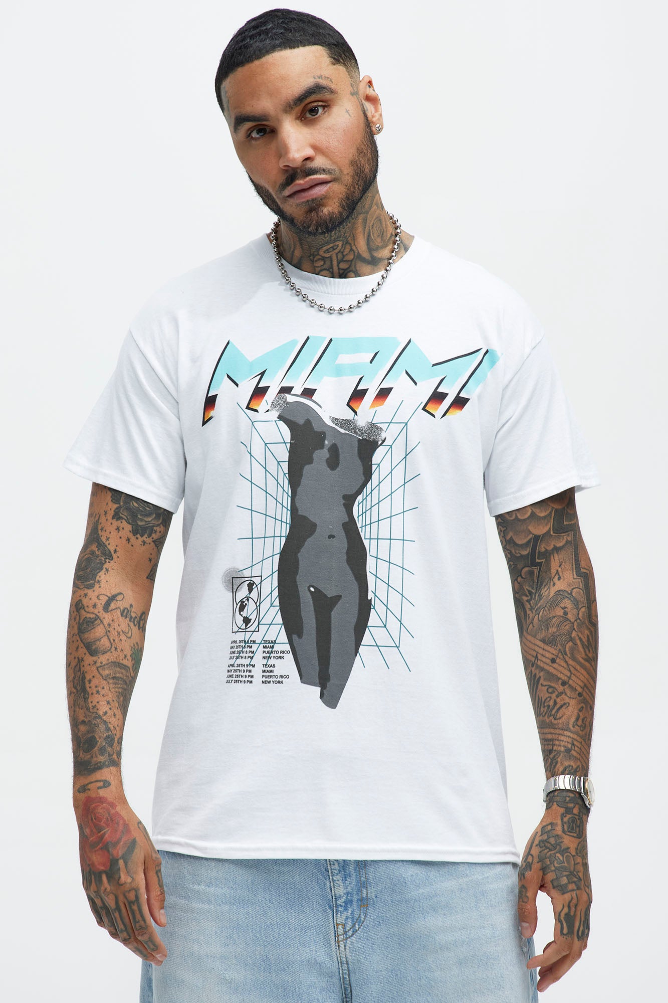 Miami Chrome Short Sleeve Tee
